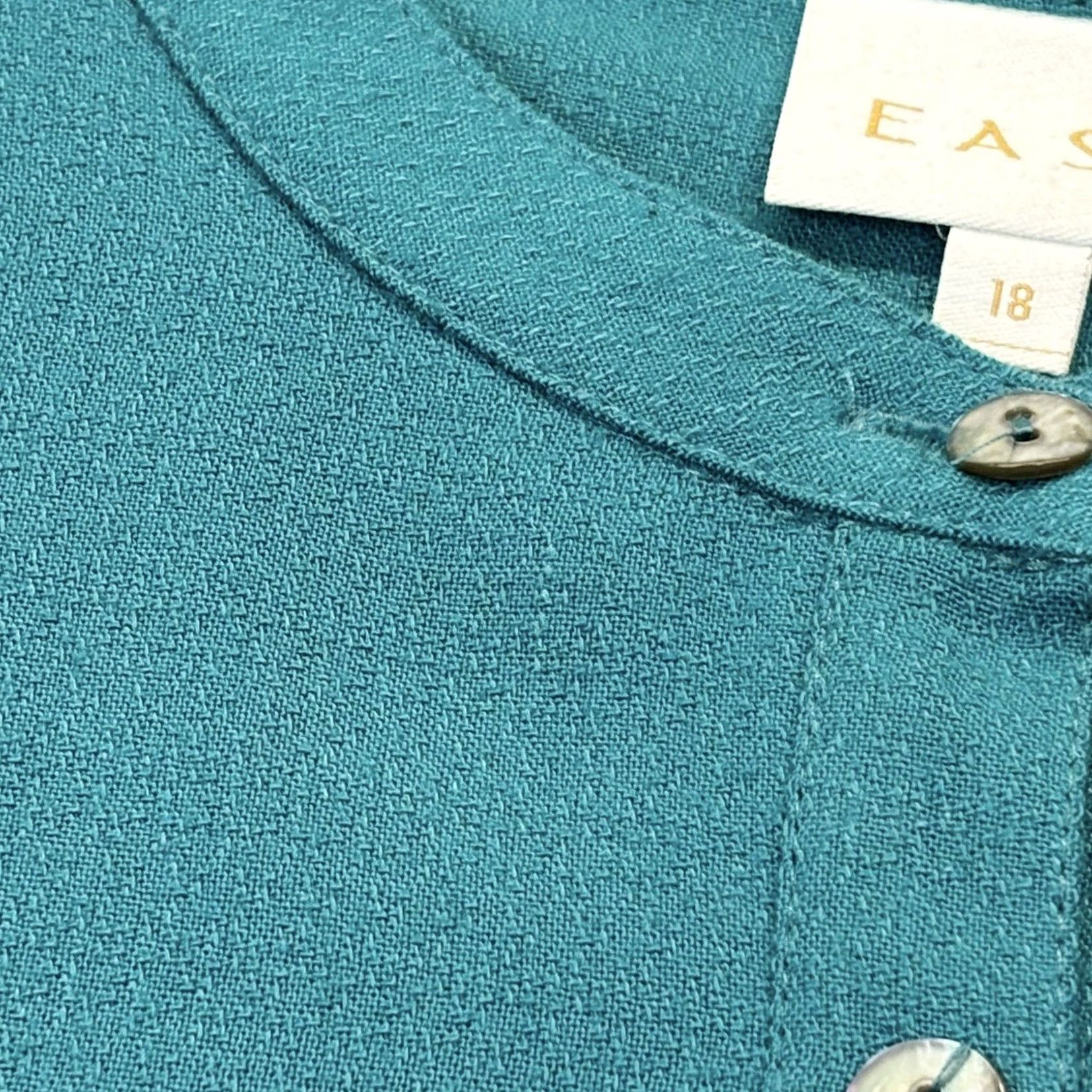 Altea VINTAGE? No. East Long Sleeve Top UK 18 Teal Women’s Pullover Button-Up Shirt Adult 18 Teal Regular - No Size XXL / US 16-18 / IT 52-54 - 6 Thumbnail