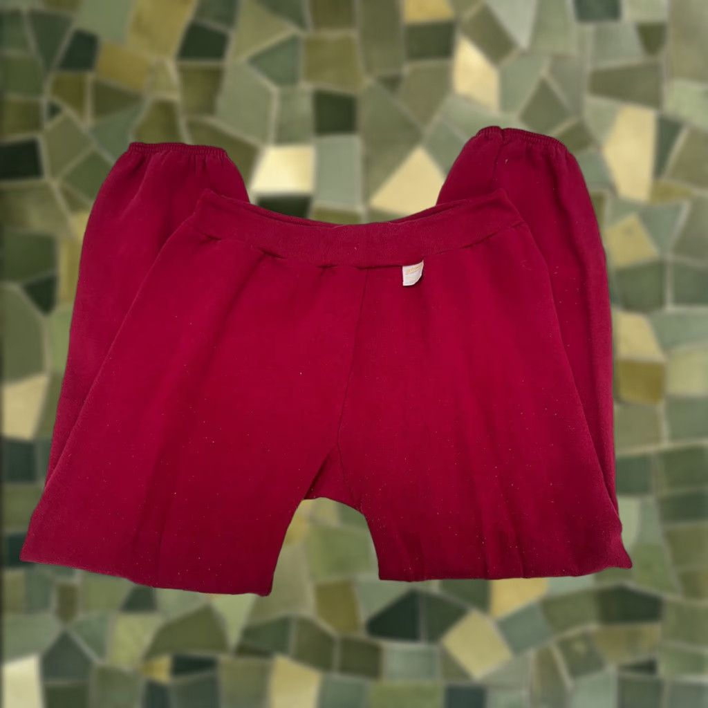 Vintage VINTAGE Sportswear Mens Sweatpants 38-40 Red Size Large Drawstring USA Made Casual Mens Sweatpants Size US 33 - 1 Thumbnail