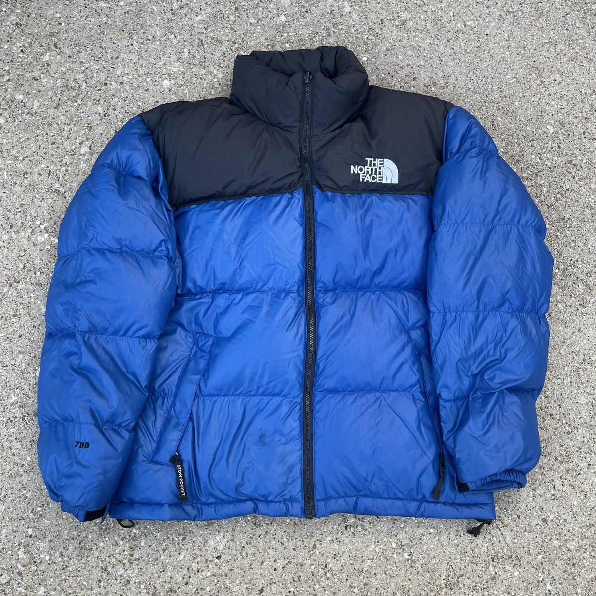 Vintage The North Face Nuptse 700 Puffer Jacket Blue Mens M