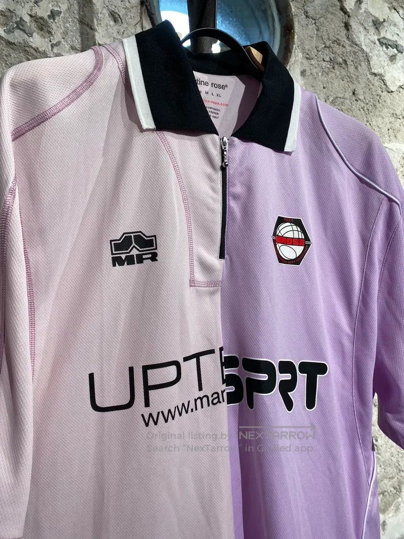 Martine Rose Martine Rose Pink and purple double jersey short-sleeved T Size US XS / EU 42 / 0 - 5 Thumbnail
