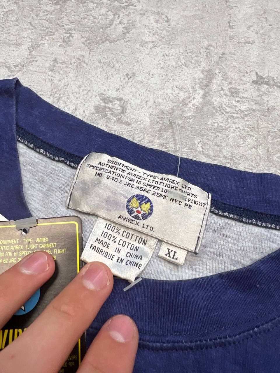 Avirex Vintage Avirex T-Shirt Big Logo With Labels Size US XL / EU 56 / 4 - 9 Thumbnail