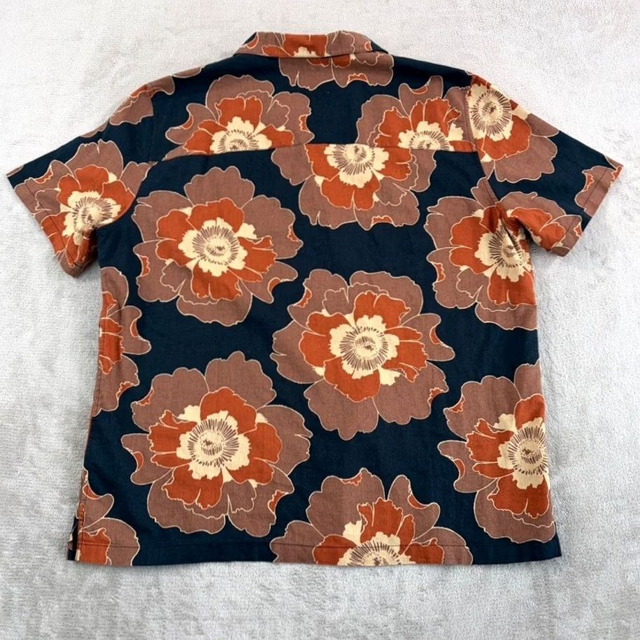 Gap Gap April Bloom Floral Aloha Linen Blend Camp Loop Collar Shirt Men XL Northwest? Size US XL / EU 56 / 4 - 4 Thumbnail
