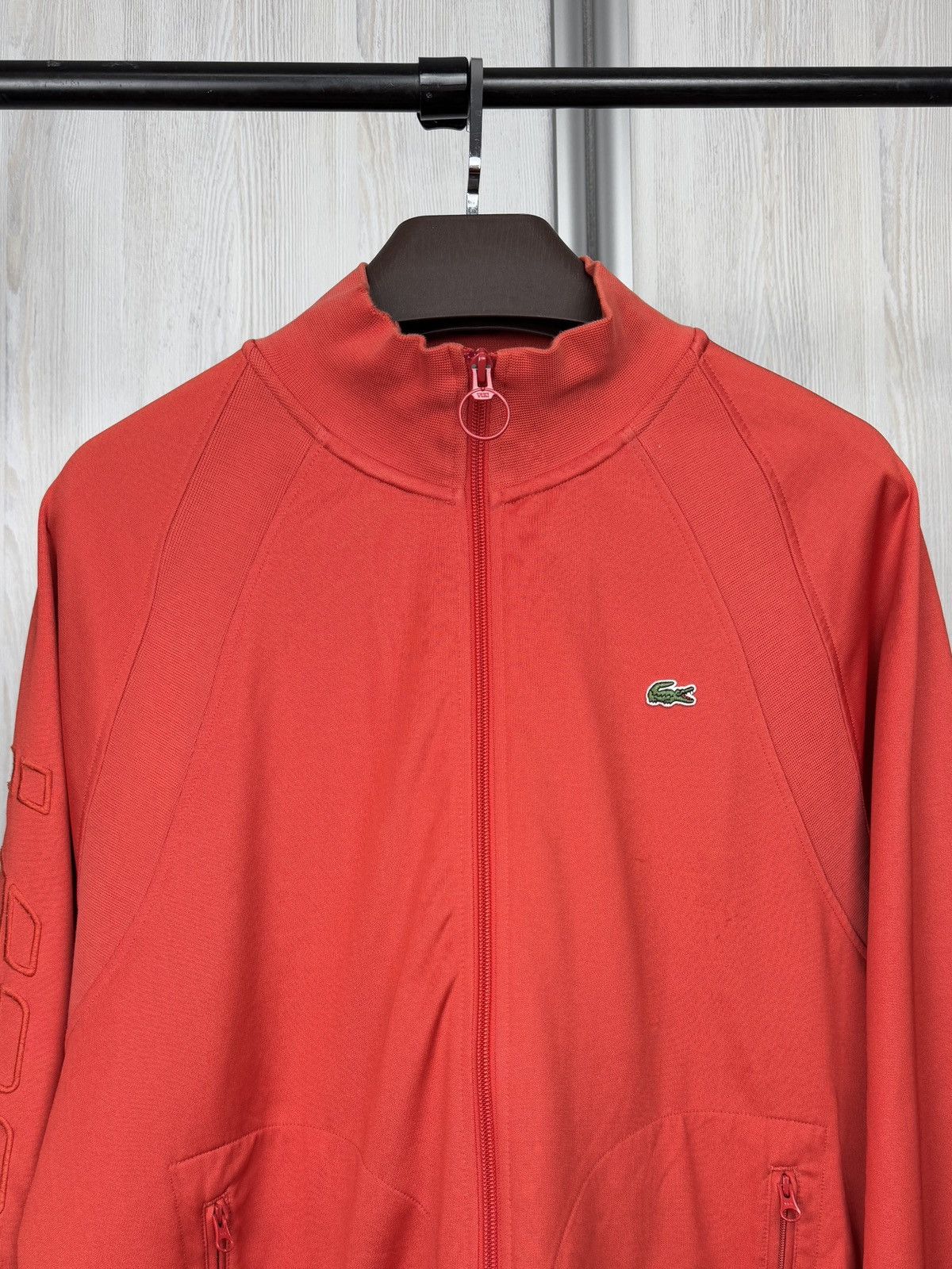 Lacoste Lacoste Live Red Full Zip Track Top Jacket Sweater Unisex Size US XXL / EU 58 / 5 - 8 Thumbnail