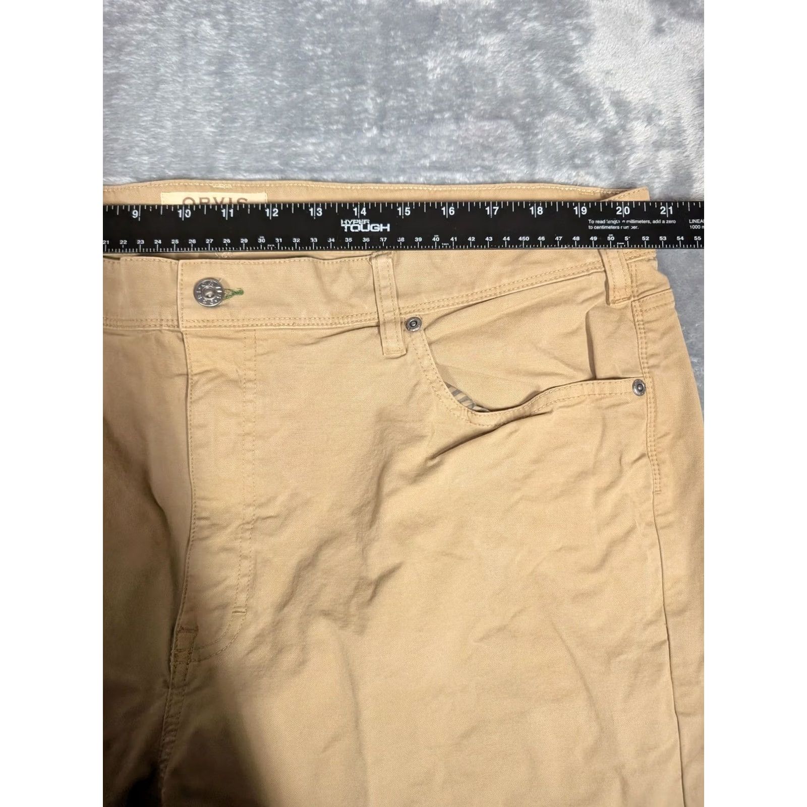Orvis Orvis Pants Mens 42x30 Beige Five Pocket Canvas Stretch Straight Leg Casual Pants Mens 42 Beige Five Pocket Canvas Stretch Straight Leg Casual Size US 42 / EU 58 - 2 Thumbnail