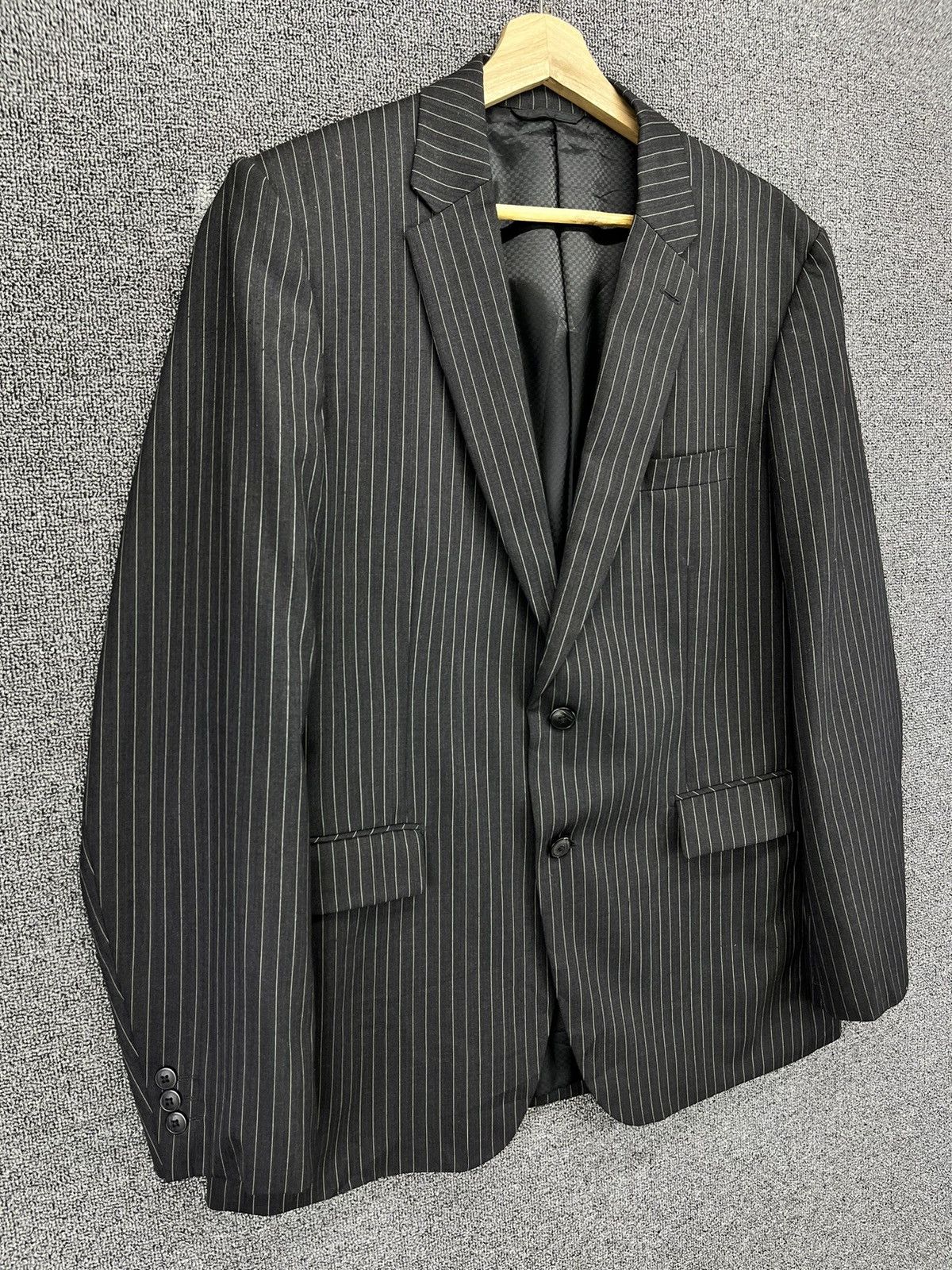 Issey Miyake Issey Miyake Tete Homme Black Wool Blazers Coats Jacket Size US XL / EU 56 / 4 - 2 Thumbnail