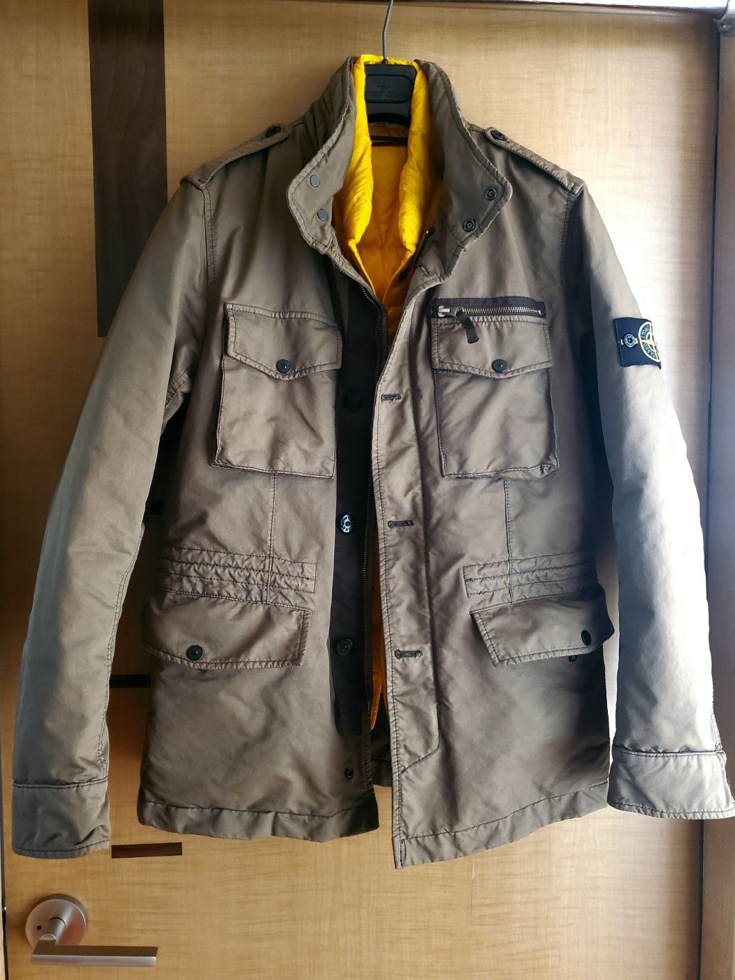 Stone Island David TC Navy Field Jacket | Grailed