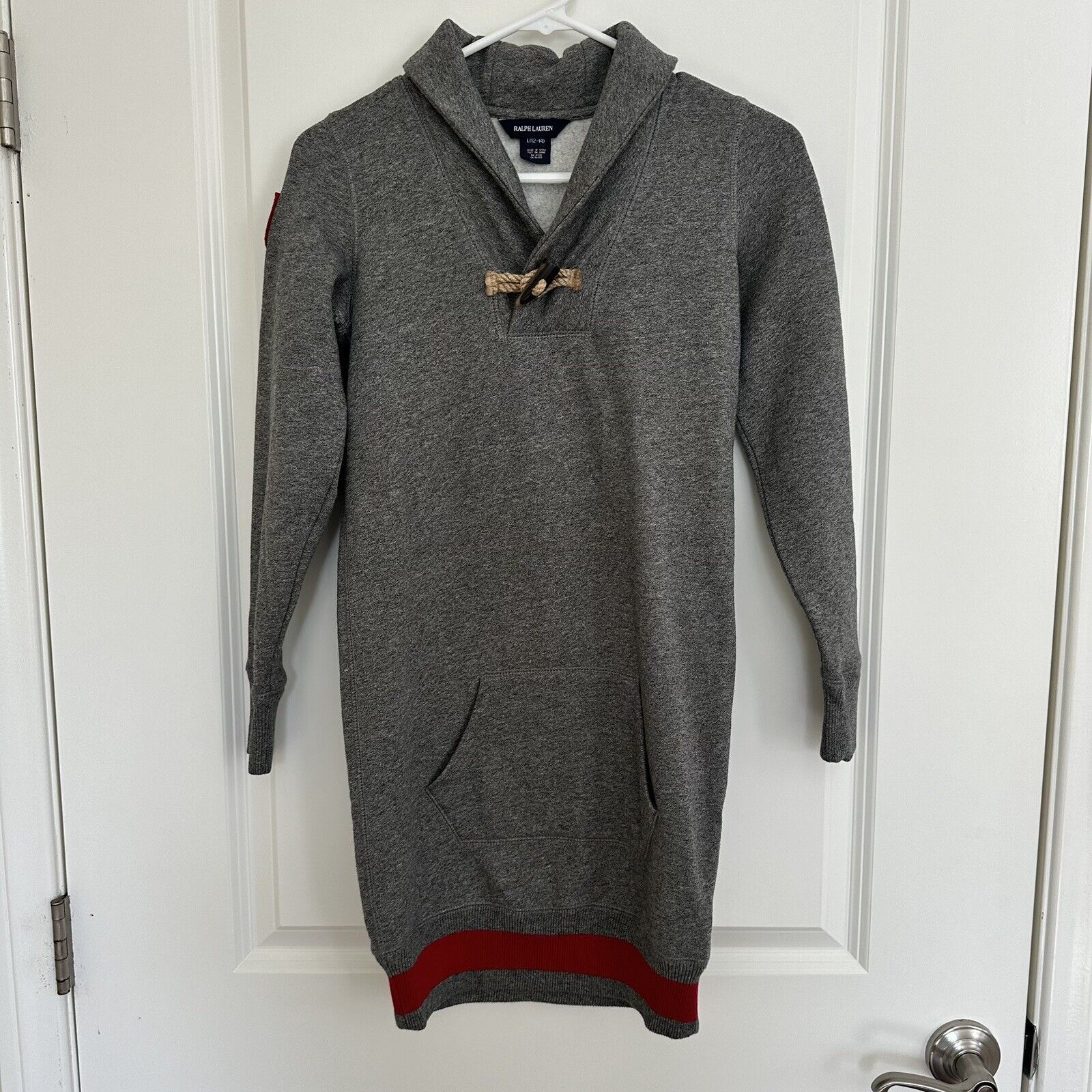 Ralph Lauren Ralph Lauren Grey Preppy Sweater Dress Girls L 12-14 Size L / US 10 / IT 46 - 1 Thumbnail