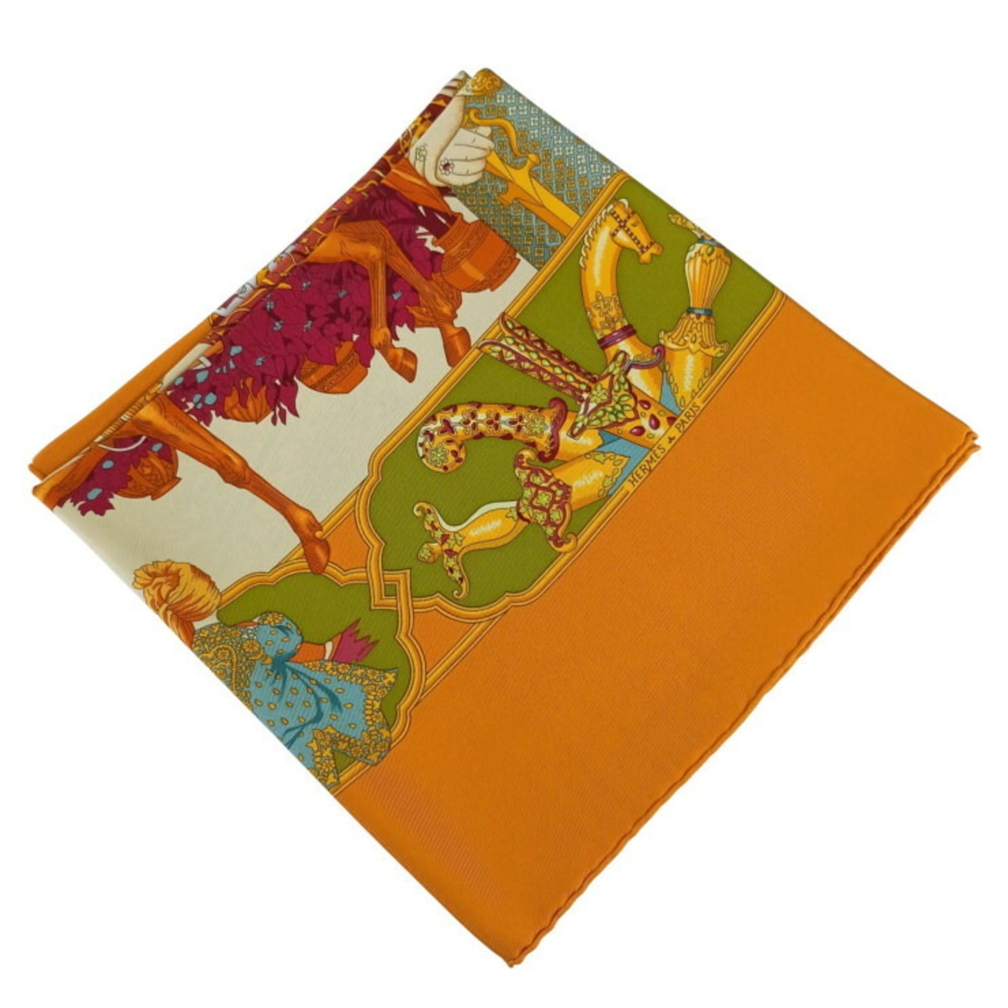 Hermes HERMES scarf/muffler, Carre 90, multicolor silk, women's, SPLENDEUR DES MAHARAJAS Size ONE SIZE - 1 Thumbnail