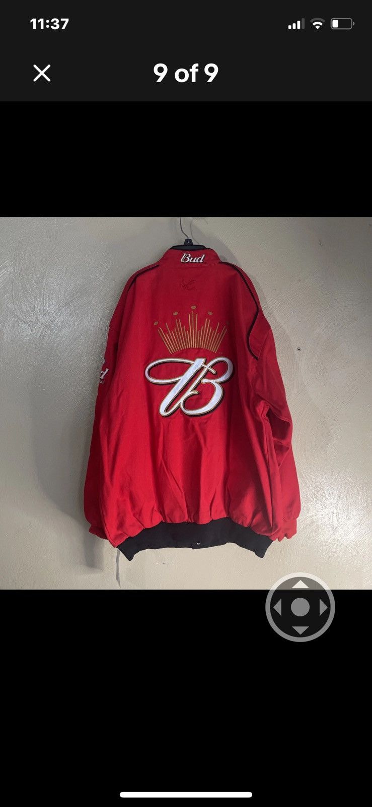 Chase Authentics VTG NASCAR Chase Authentics Dale Jr Bud Jacket XL NWT Size US XL / EU 56 / 4 - 8 Thumbnail