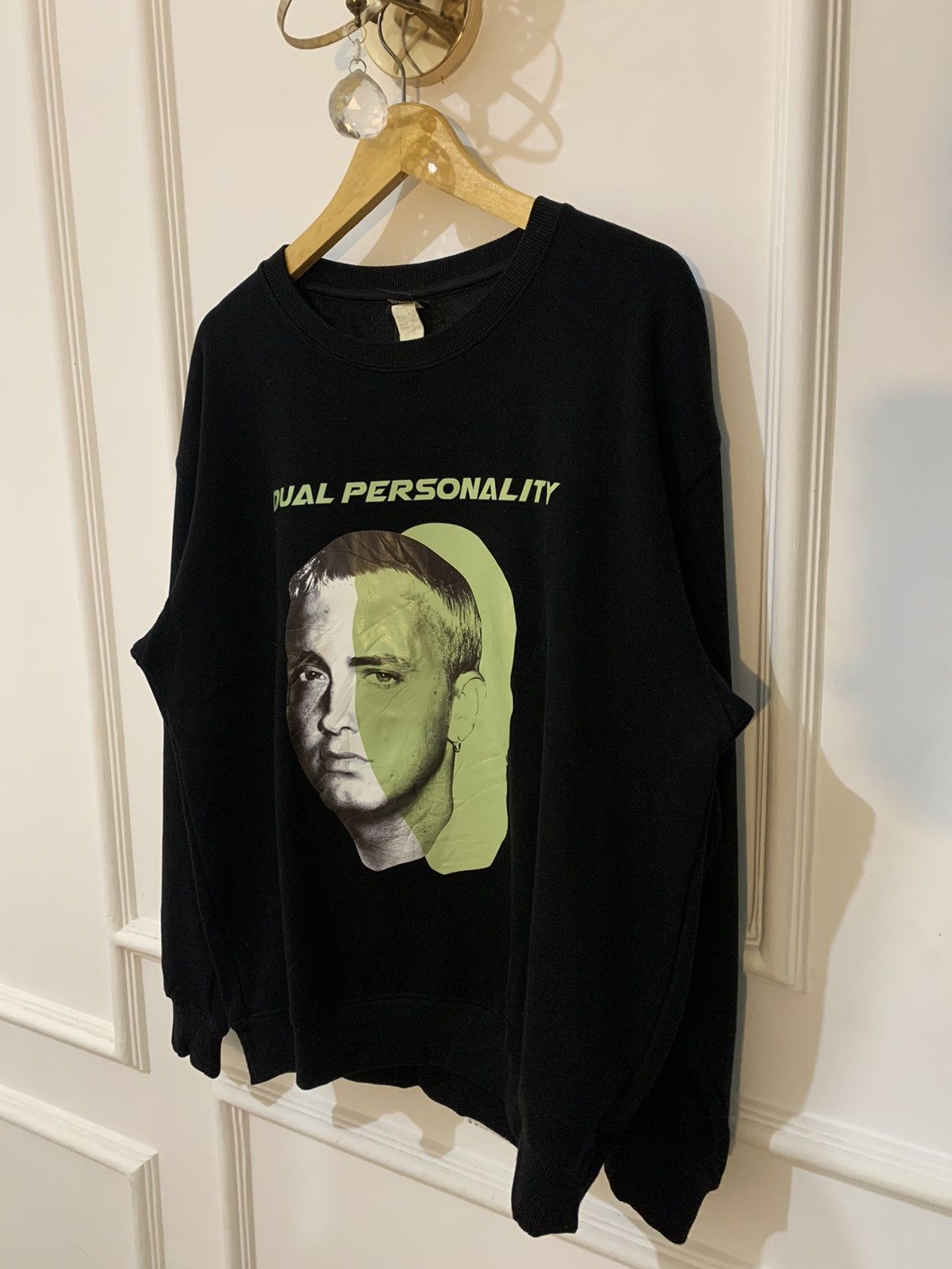 Eminem × Rap Tees Rare🔥HEY BIG Eminem dual personality Size US XXL / EU 58 / 5 - 3 Thumbnail