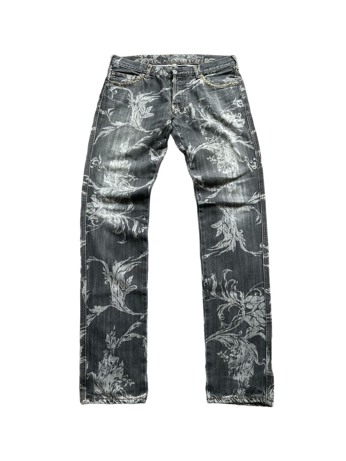 Boycott SS1996 - Boycott Japan trompe l'oeil laser printed jeans Size US 33 - 1 Thumbnail