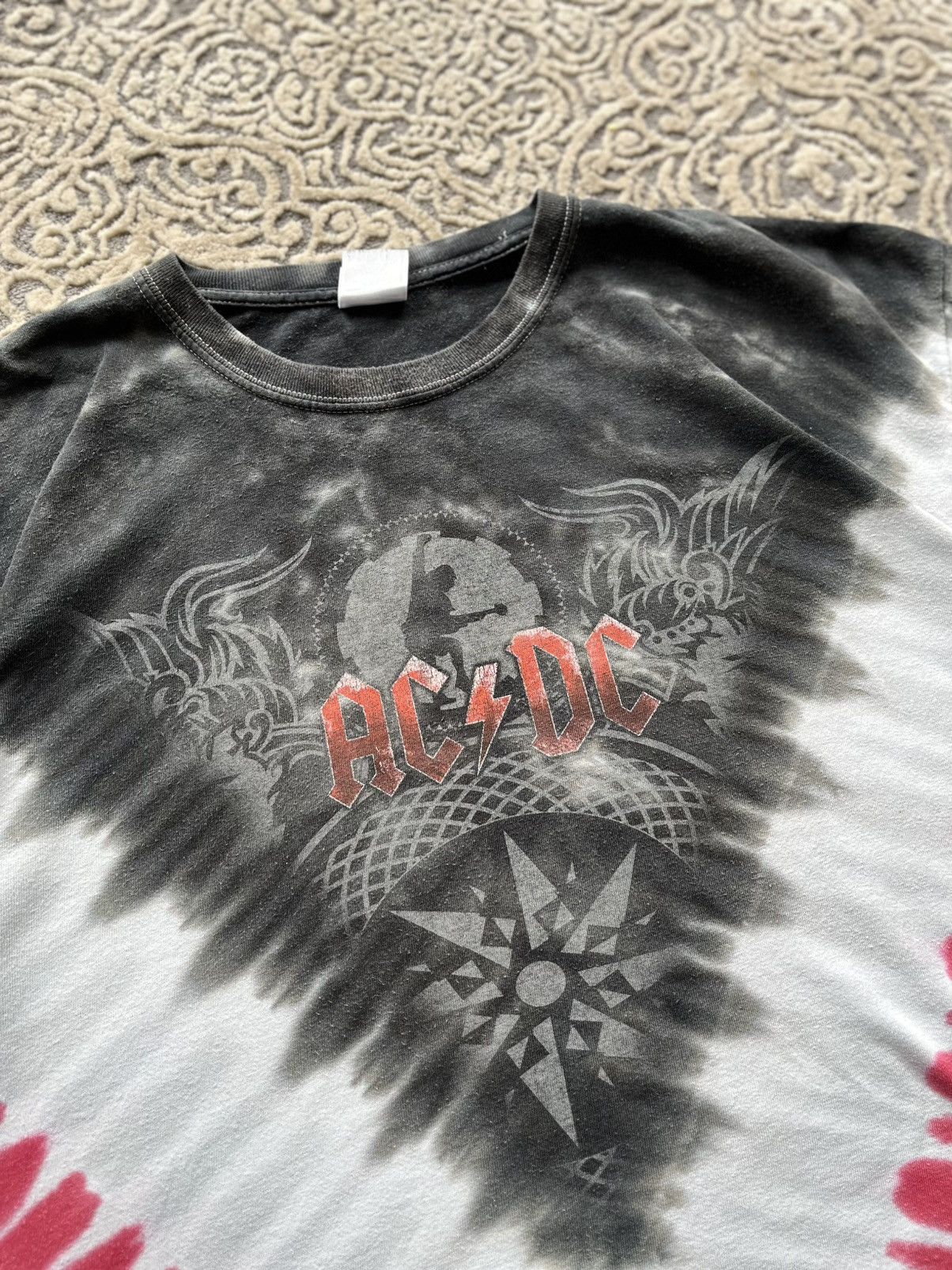 Band Tees ACDC 2009 Black Ice Europe tour band tee merch vintage aop Size US XL / EU 56 / 4 - 2 Thumbnail