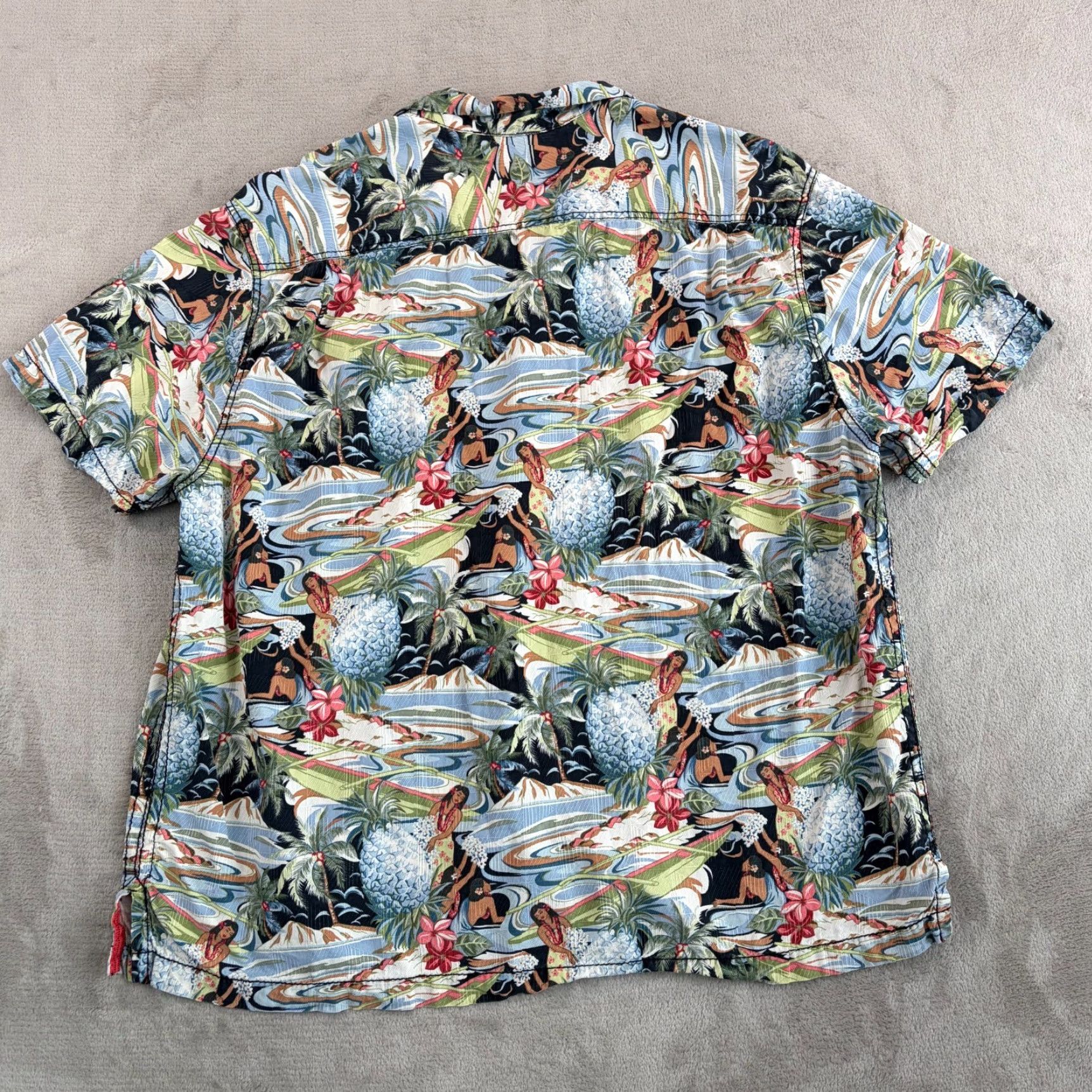 Tommy Bahama Tommy Bahama Shirt Men 2XL Hawaiian Floral Button-Up Collared Short Sleeve Multicolor Casual Island Size US XXL / EU 58 / 5 - 4 Thumbnail