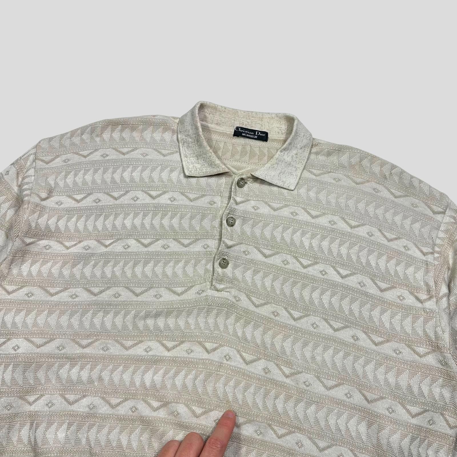 Dior Christian Dior Monsieur 80’s 3D Textured Aztec Knit - L Size US L / EU 52-54 / 3 - 2 Thumbnail
