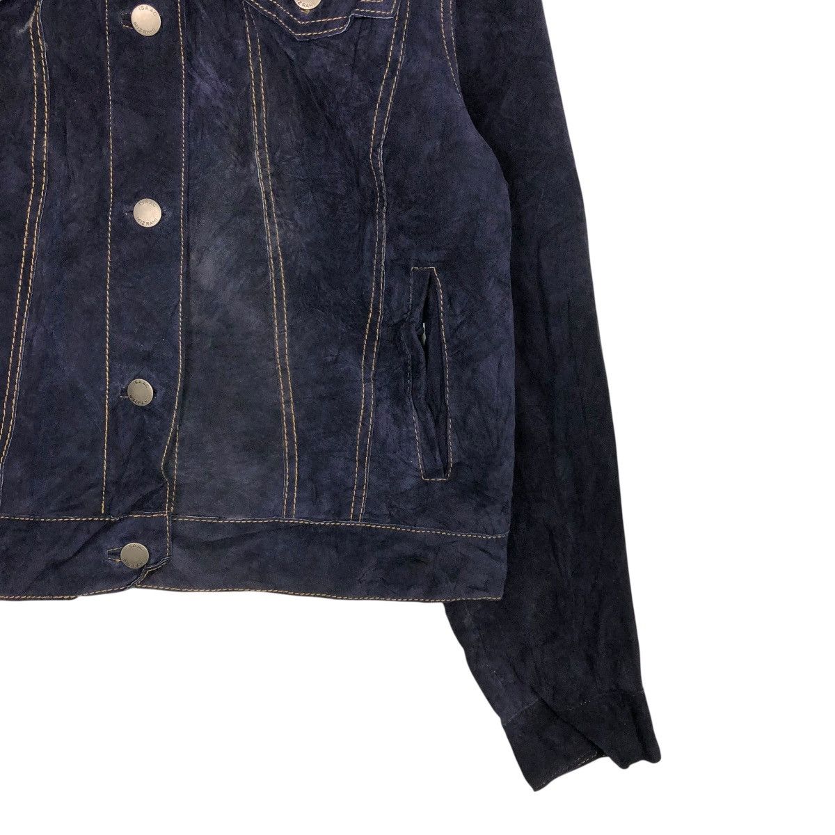 Isaac Mizrahi 🔥VINTAGE CROPPED GENUINE LEATHER JACKET BIKER ISAAC MIZRAHI Size L / US 10 / IT 46 - 6 Thumbnail