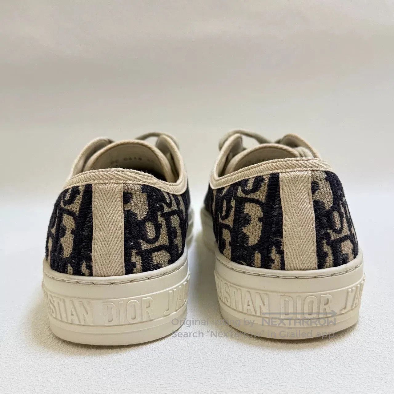 Dior dior walk'n'dior embroidered canvas sneakers. Size US 8.5 / IT 38.5 - 4 Thumbnail
