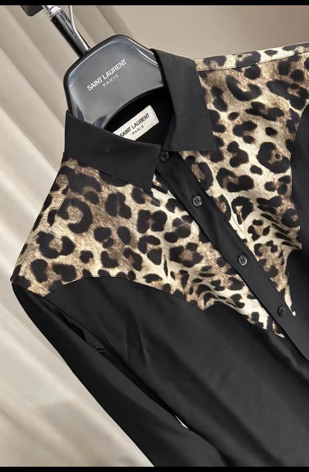 Saint Laurent Paris Saint Laurent SLP 2014FW Leopard Print Shirt Size US M / EU 48-50 / 2 - 3 Thumbnail