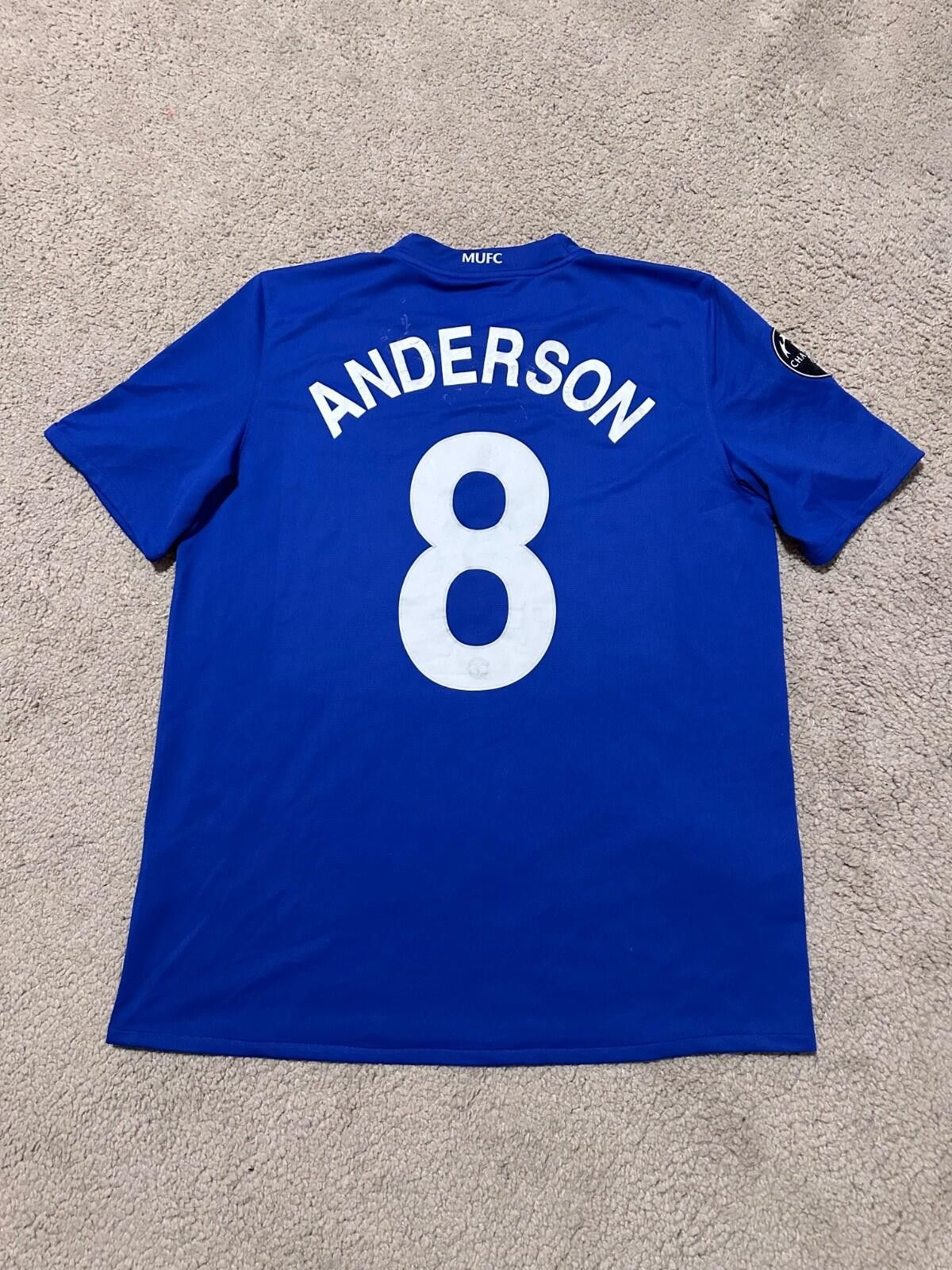 Nike 2008-09 Manchester United Third Shirt Anderson #8 Sz L Size US L / EU 52-54 / 3 - 8 Thumbnail