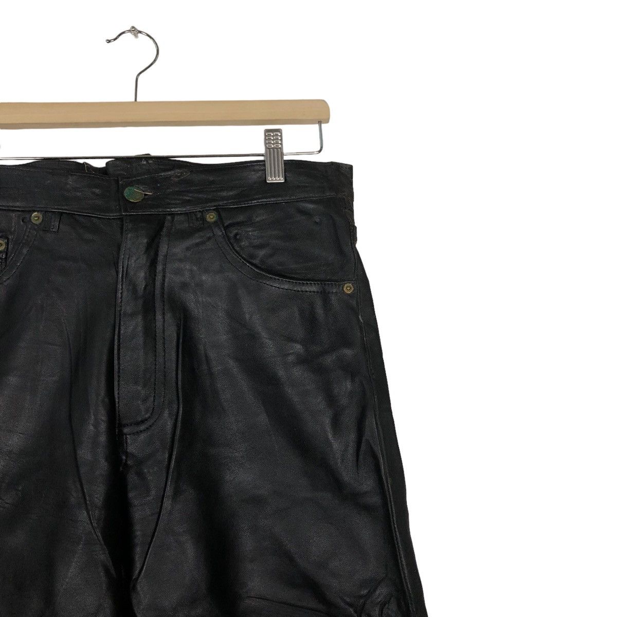 Genuine Leather 🔥90’s Rare Genuine Leather Pants Racing Jogi Leather Japan Size US 32 / EU 48 - 5 Thumbnail