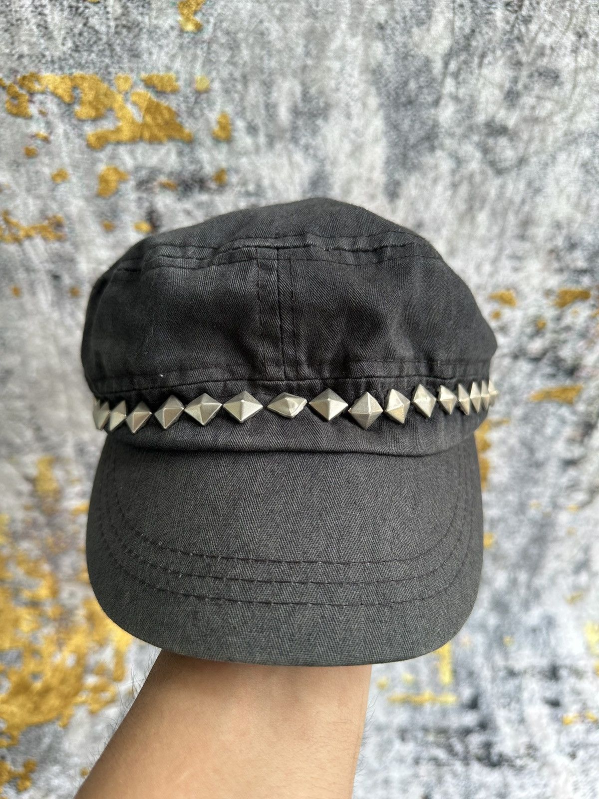 Le Grande Bleu (L.G.B.) CRAZY CADET SIMPLE STUDDED HAT Size ONE SIZE - 1 Thumbnail