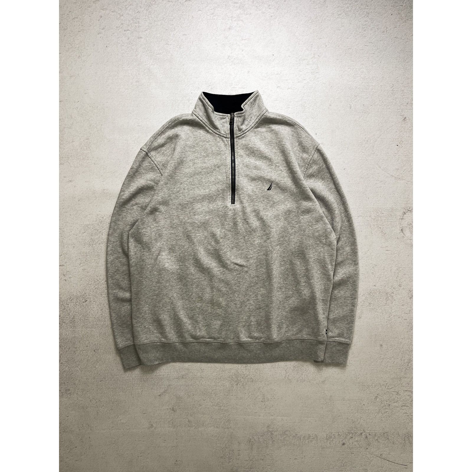 Nautica Vintage 90s Nautica Grey 1/4 Zip Sweatshirt - Men's 2XL Size US XXL / EU 58 / 5 - 1 Thumbnail