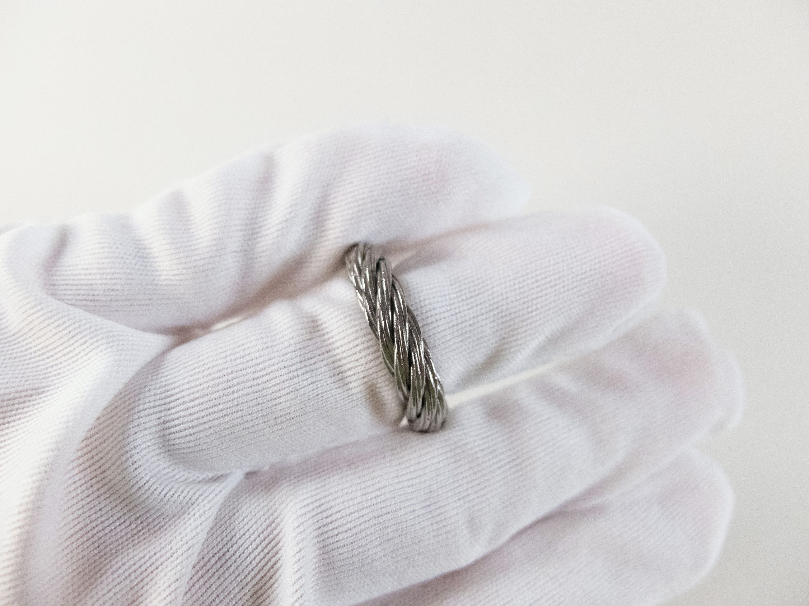 Bottega Veneta BOTTEGA VENETA Cord twisted Sterling silver ring 7 15 q Size ONE SIZE - 5 Thumbnail