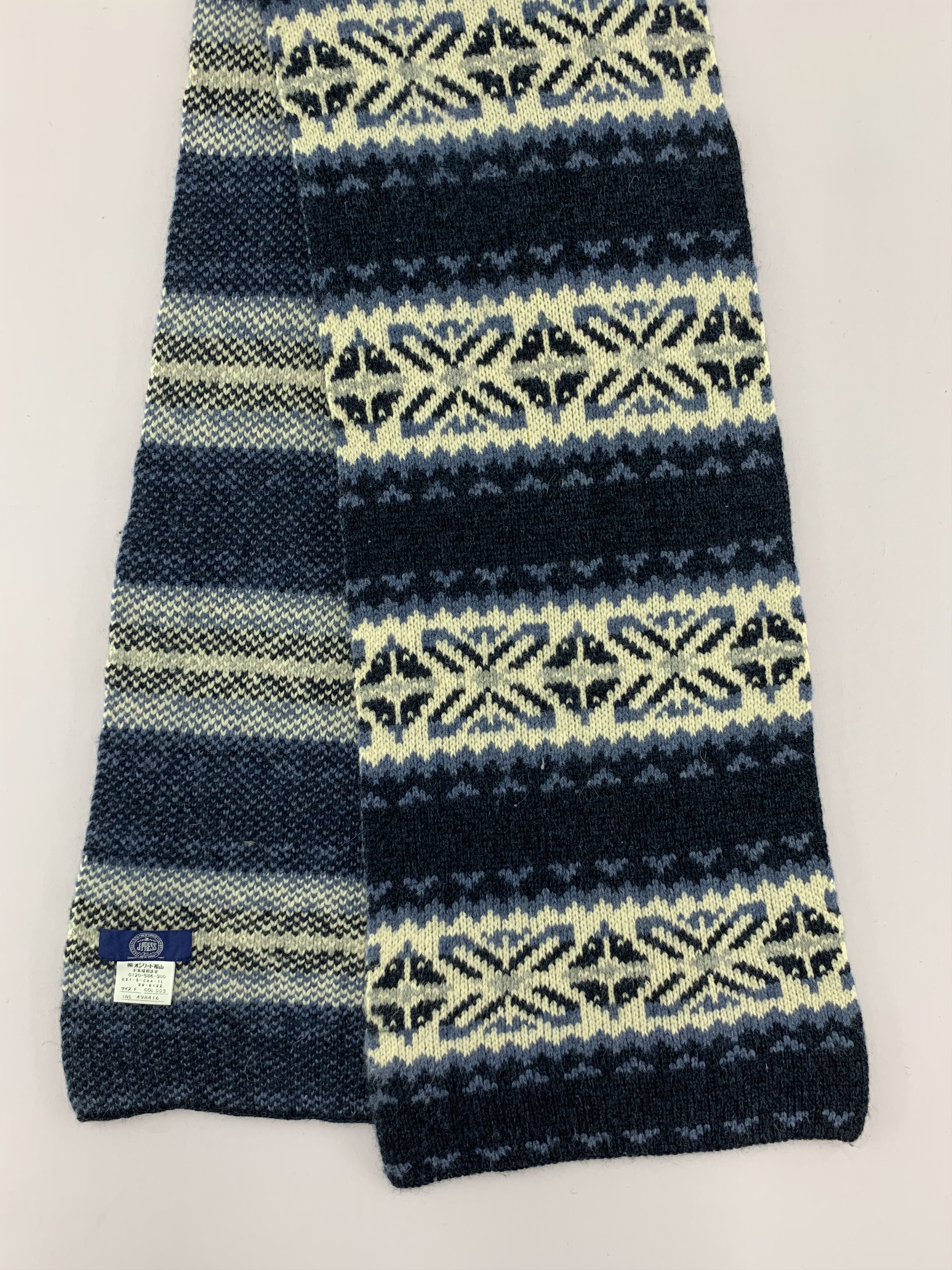 J. Press J. Press Scarf Wool Muffler Neck Wrap BL4408 Size ONE SIZE - 3 Thumbnail