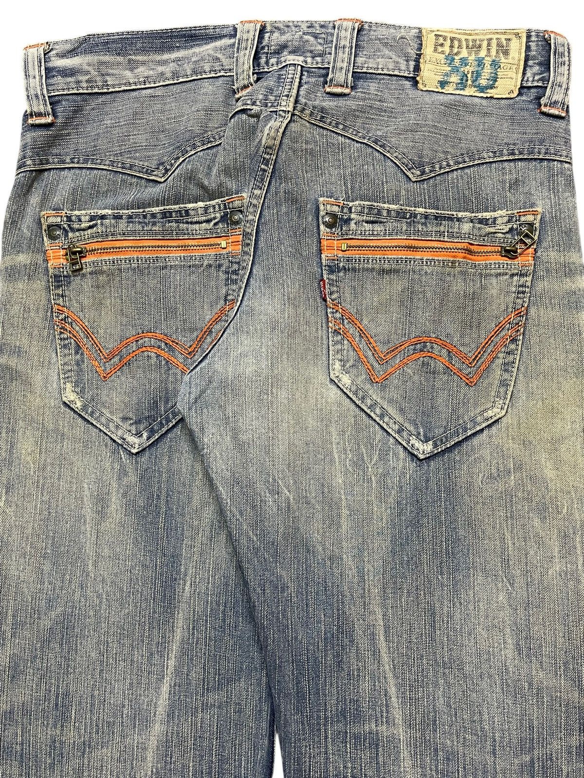 Edwin Edwin XV Exclusive Vintage Mud Wash Whisker Distress Loose Size US 34 / EU 50 - 6 Thumbnail