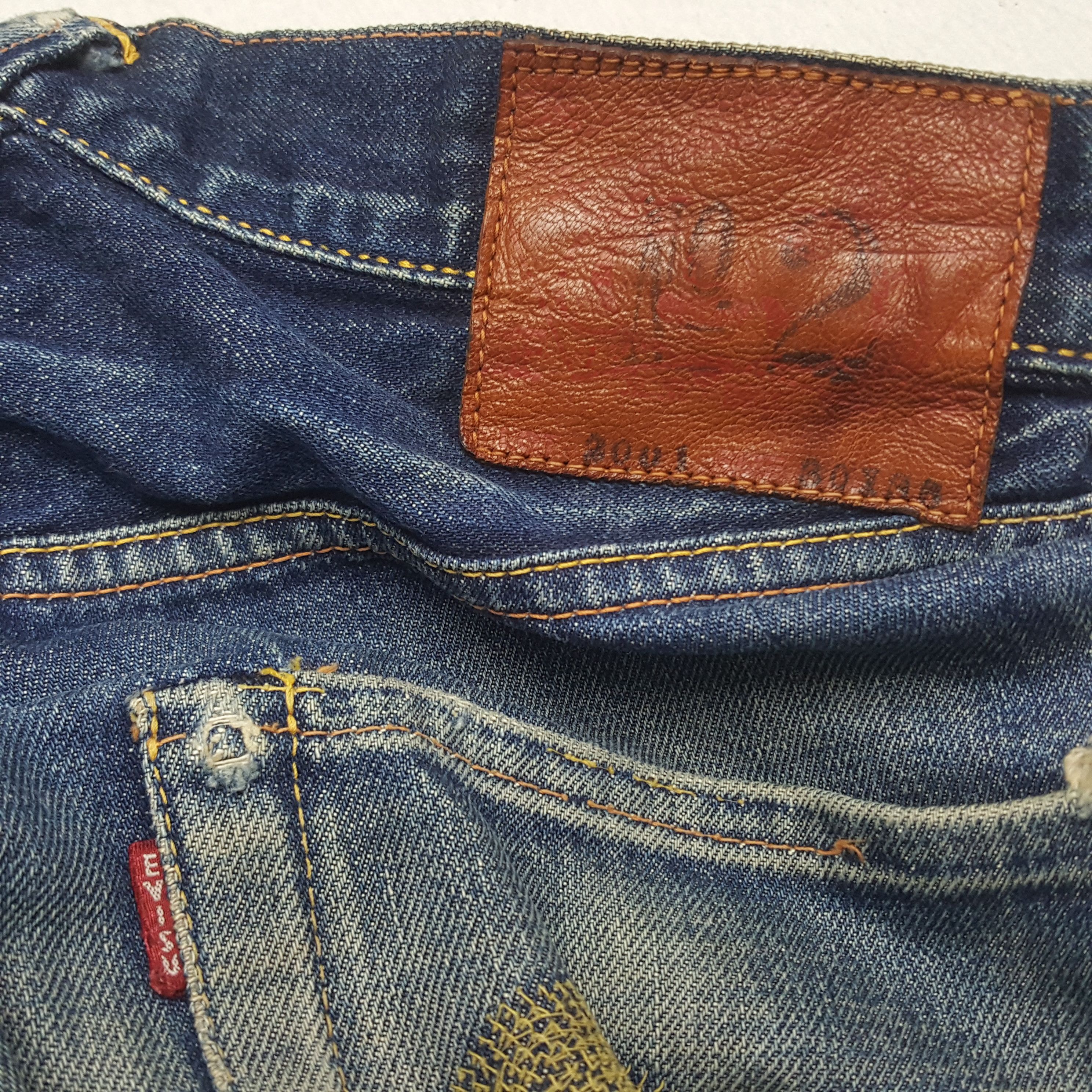 Evisu × Japanese Brand Vintage Evisu Selvedge Custom Art Daicock Denim Jeans Size US 28 / EU 44 - 15 Thumbnail