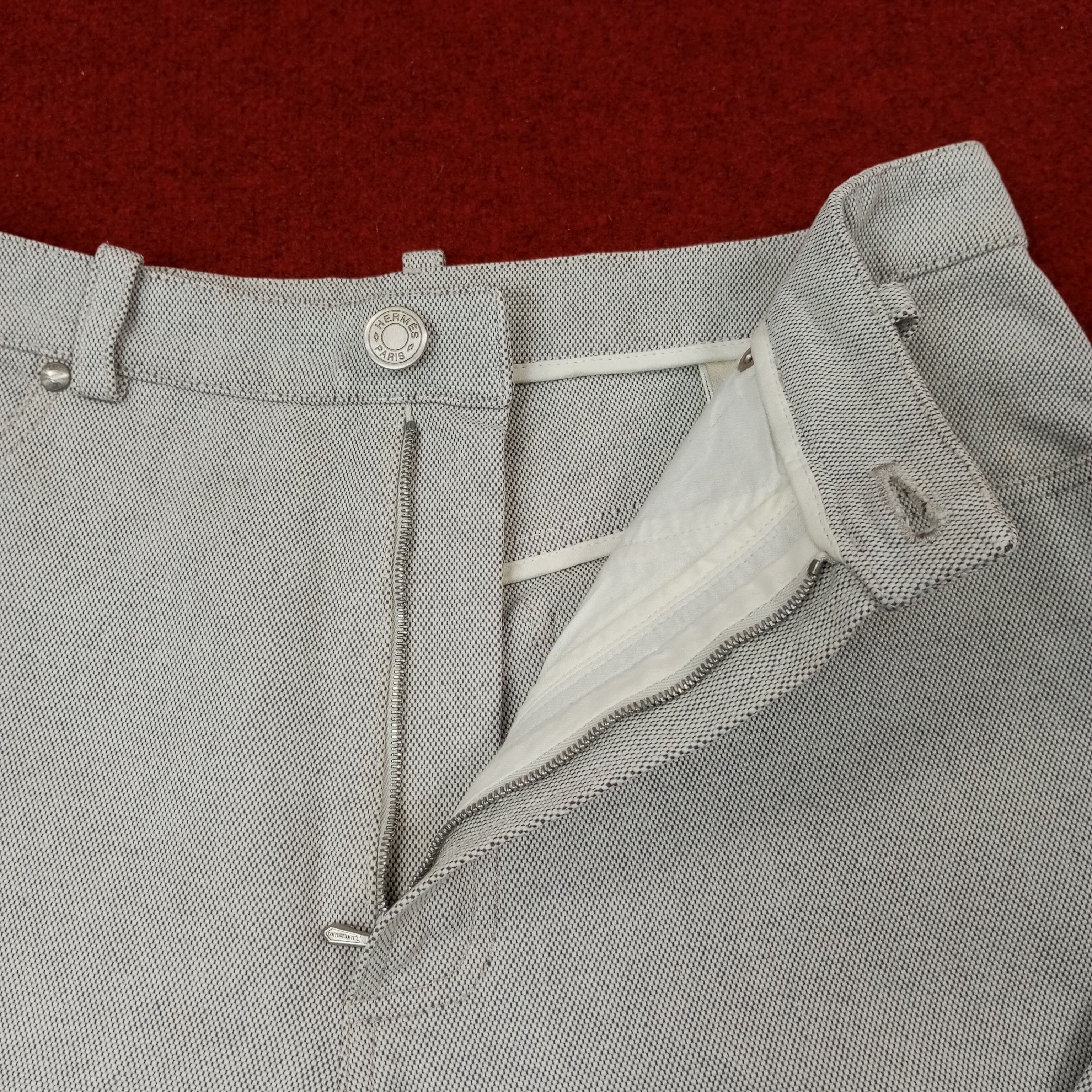 Hermes × Vintage Hermes Paris France Luxury Fashion Brand Pants c217n5 Size 25" / US 0 / IT 36 - 12 Thumbnail