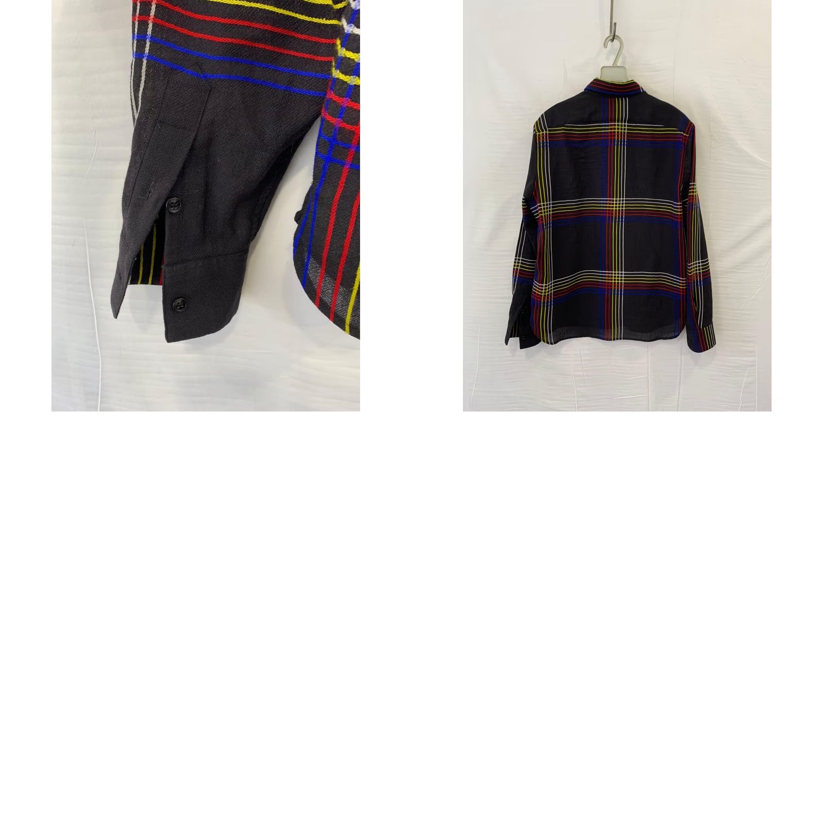 Yves Saint Laurent SAINT LAURENT PARIS Multi-Color Plaid Flannel Shirt Men 38/15 Button-Up Long Sleeve Made Italy Size US M / EU 48-50 / 2 - 8 Thumbnail