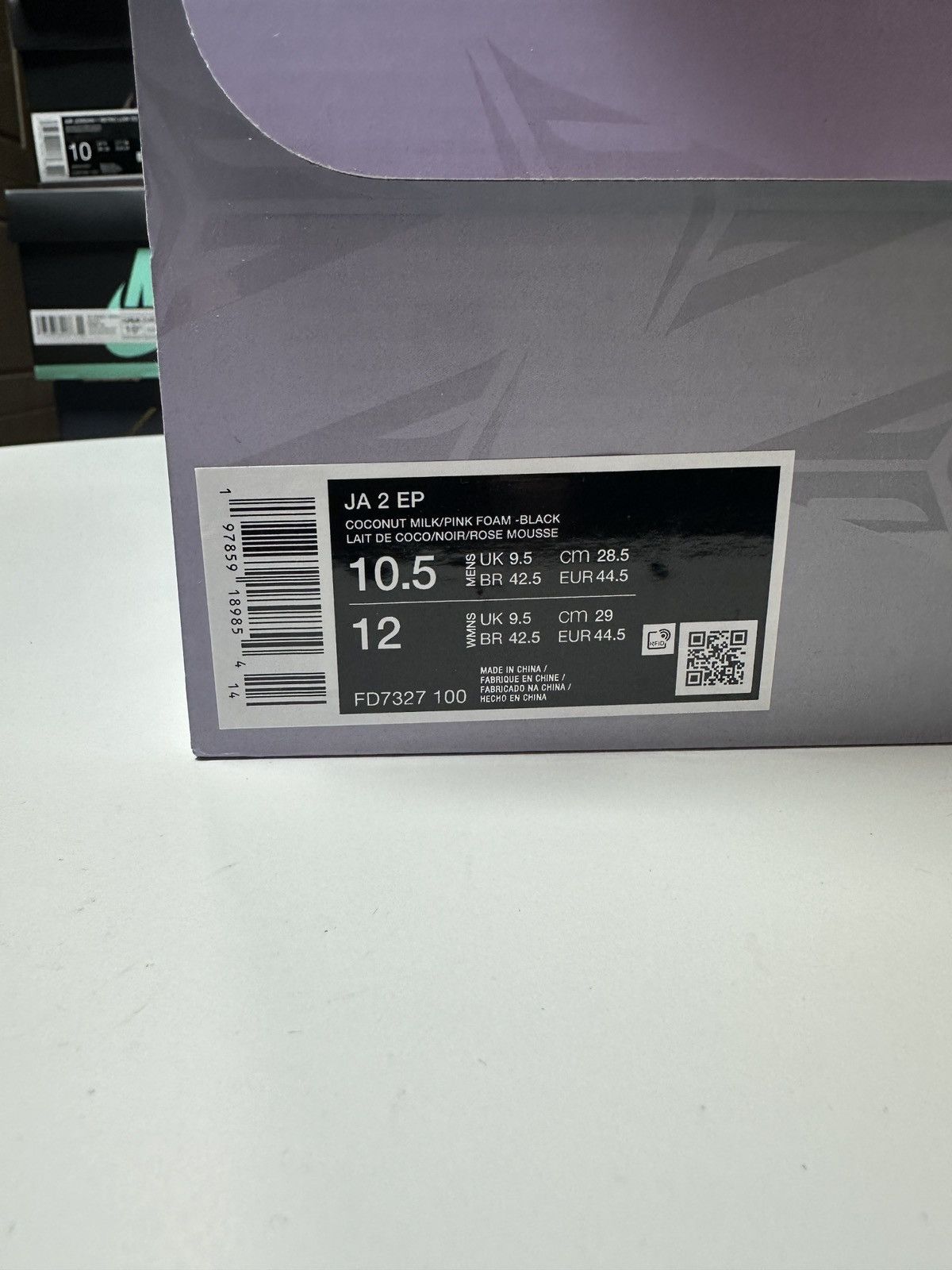 Nike New Size 10.5 US MEN JA 2 EP Coconut Milk/ Pink Size US 10.5 / EU 43-44 - 7 Thumbnail