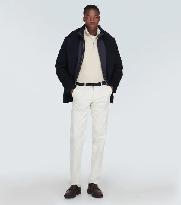 Loro Piana o1w1db10226 FAN3943 Nama Jacket in Navy Blue Size US L / EU 52-54 / 3 - 5 Thumbnail