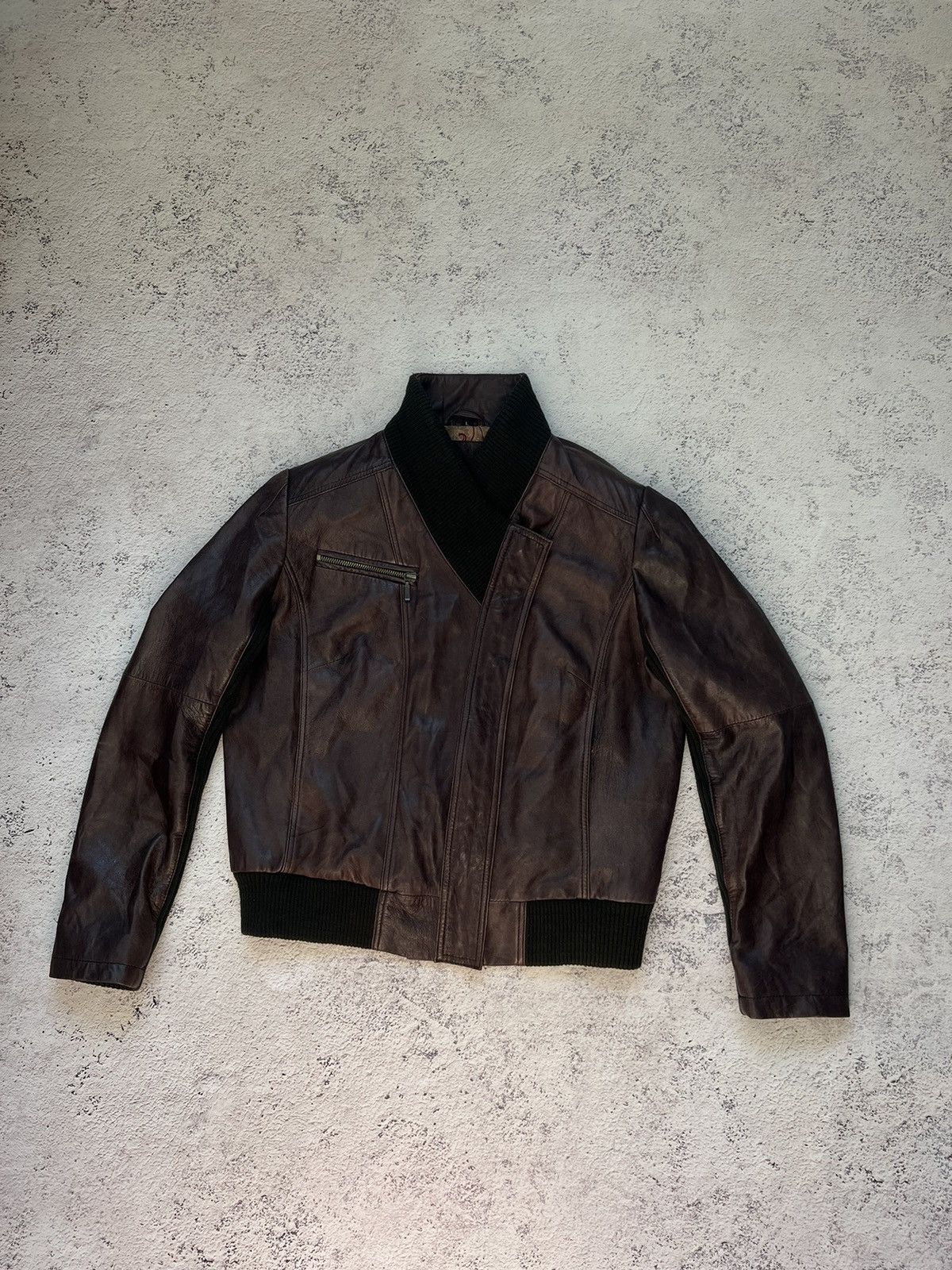 If Six Was Nine Avant Garde Vintage Leather Jacket Junya Watanabe style Size M / US 6-8 / IT 42-44 - 4 Thumbnail