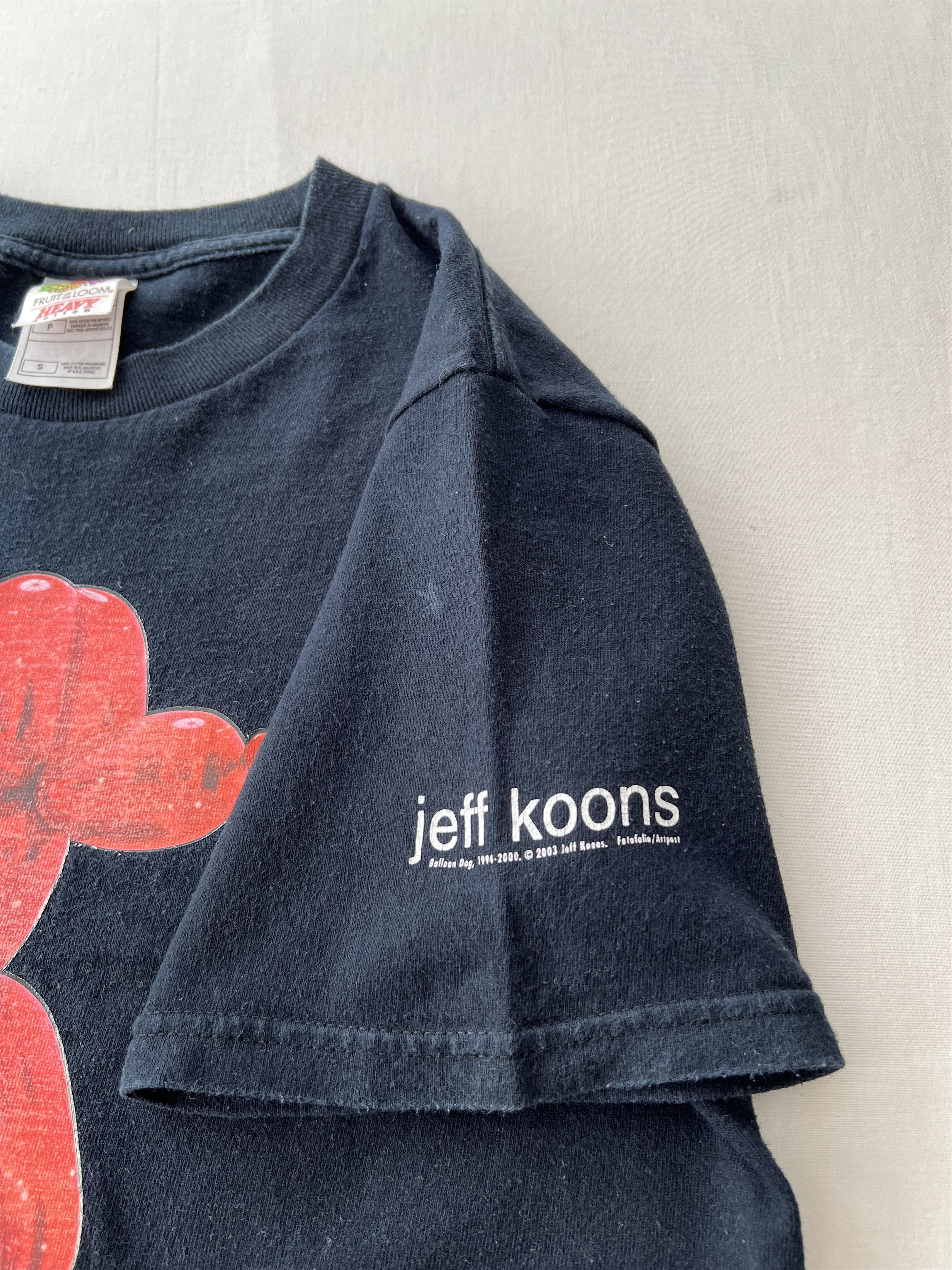Arts & Science Vintage 2003 Jeff Koons Balloon Dog Art Black T-shirt Size US S / EU 44-46 / 1 - 7 Thumbnail