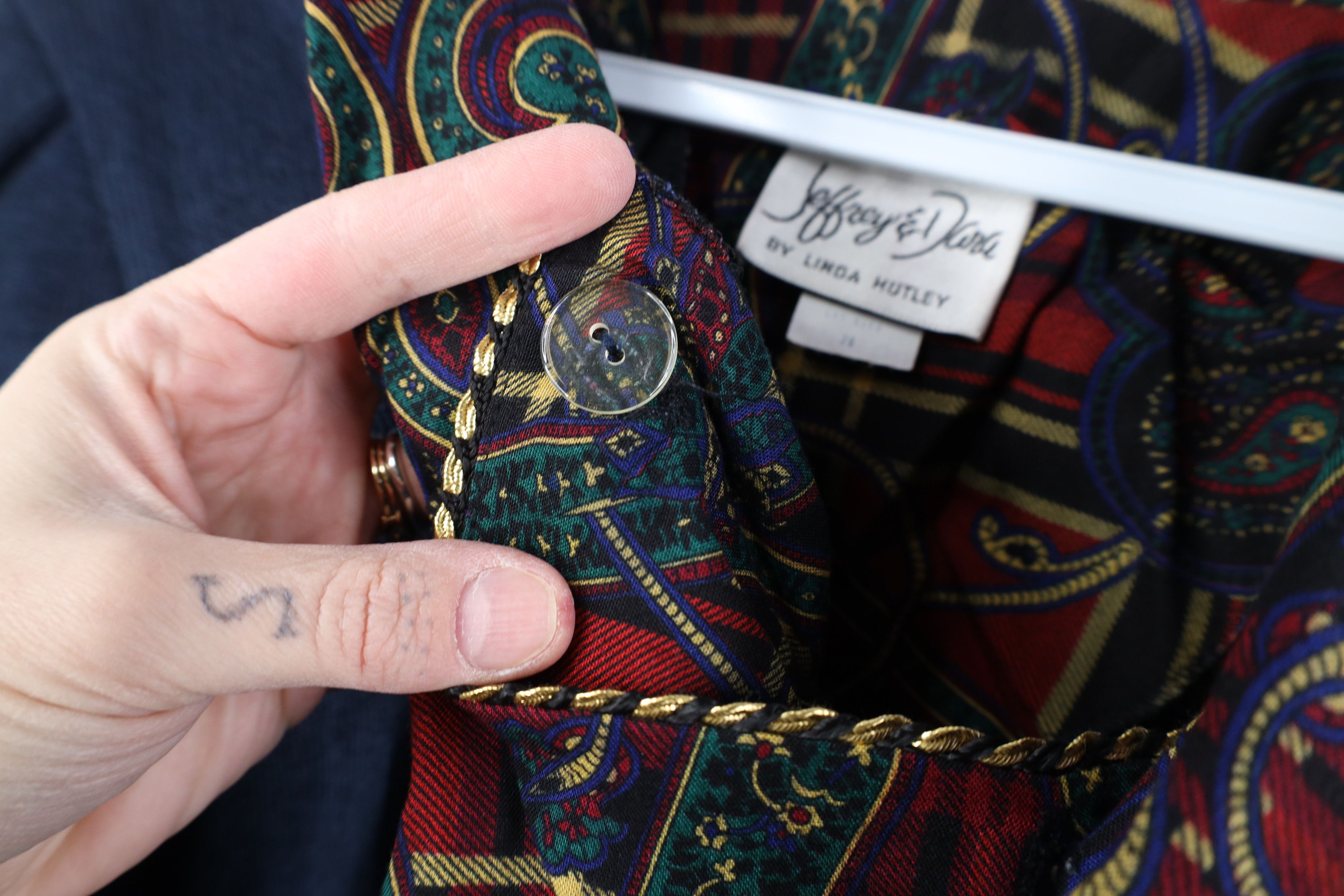 Vintage Vintage 90s Streetwear Paisley Sweater Blazer Suit Jacket Size 3XL / US 20-22 - 6 Thumbnail