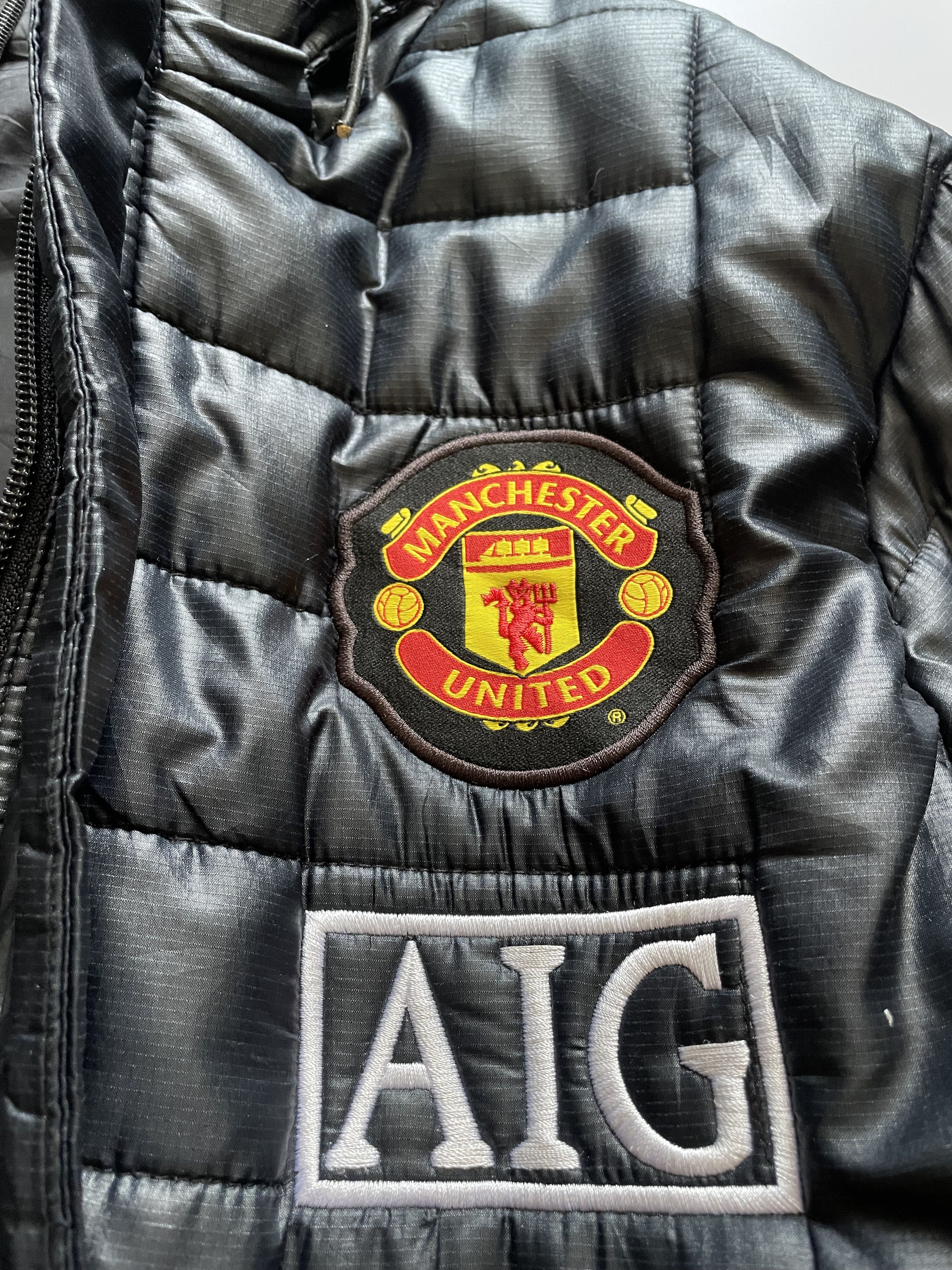 Nike 2009-10 Manchester United Nike Padded Bench Coat Size US M / EU 48-50 / 2 - 6 Thumbnail