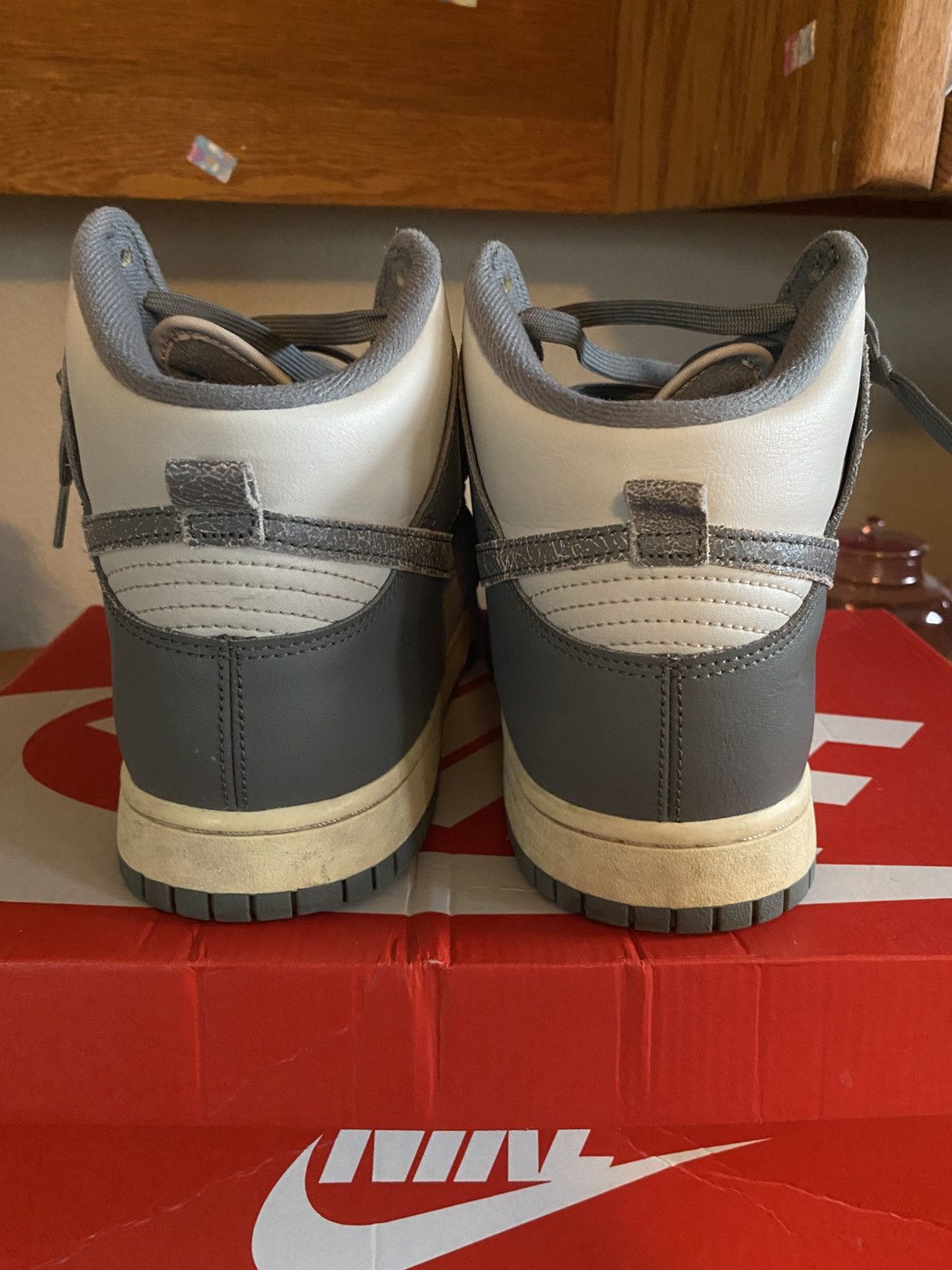 Nike Nike dunk high Retro SE vintage light bone/tumbled grey Size US 11 / EU 44 - 5 Thumbnail
