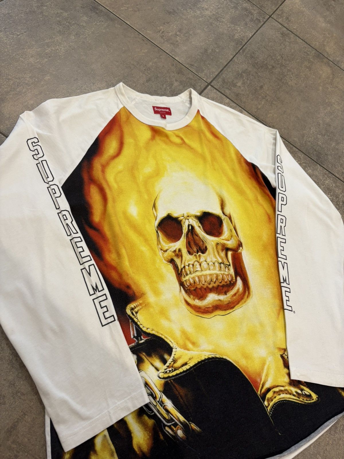 Supreme Supreme Ghost Rider Raglan L/S Tee – Size M – Archive Piece Size US M / EU 48-50 / 2 - 3 Thumbnail