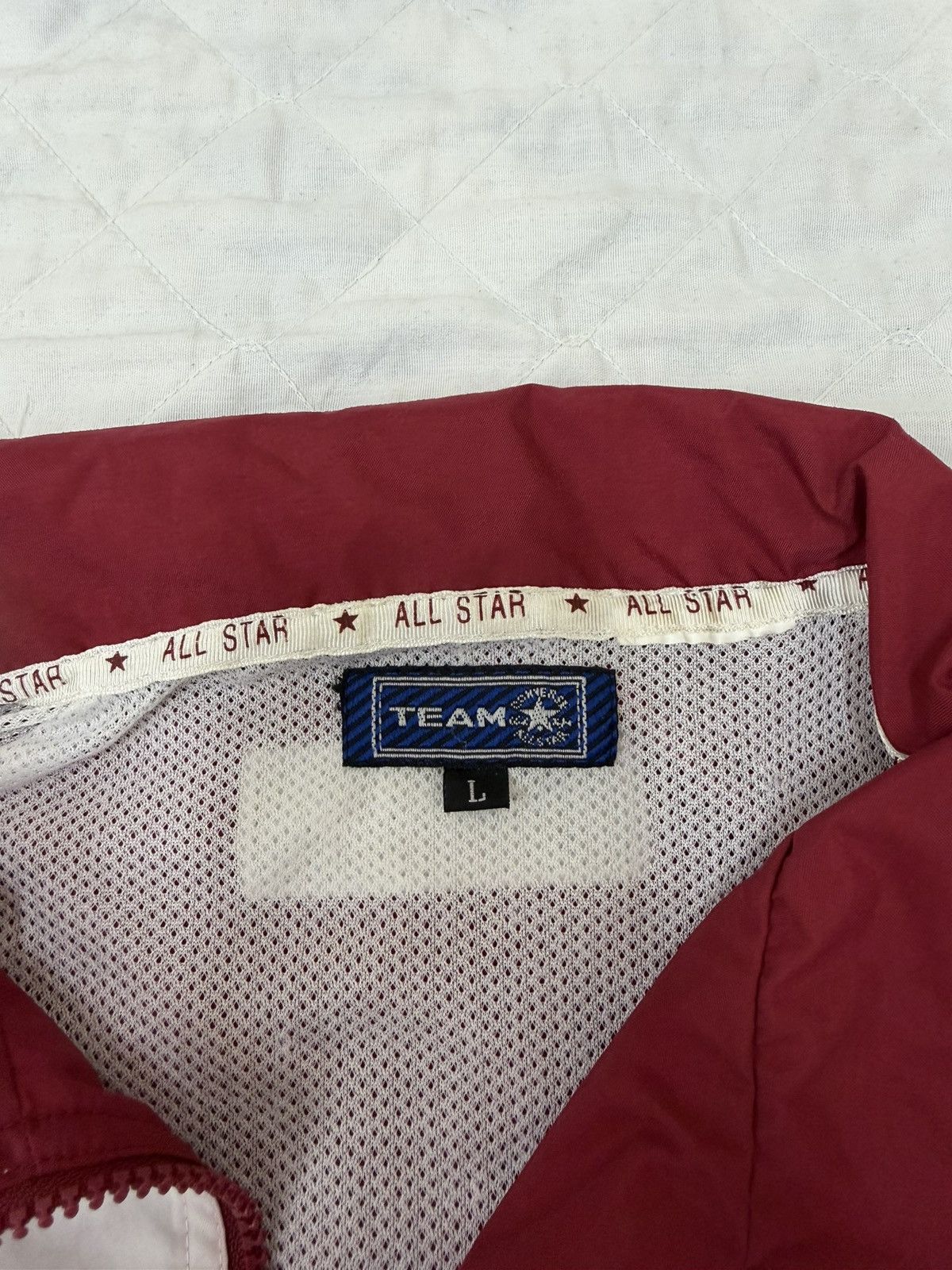 Converse Vintage 90s Converse All Star Full-Zip Windbreaker Jacket Size US L / EU 52-54 / 3 - 3 Thumbnail