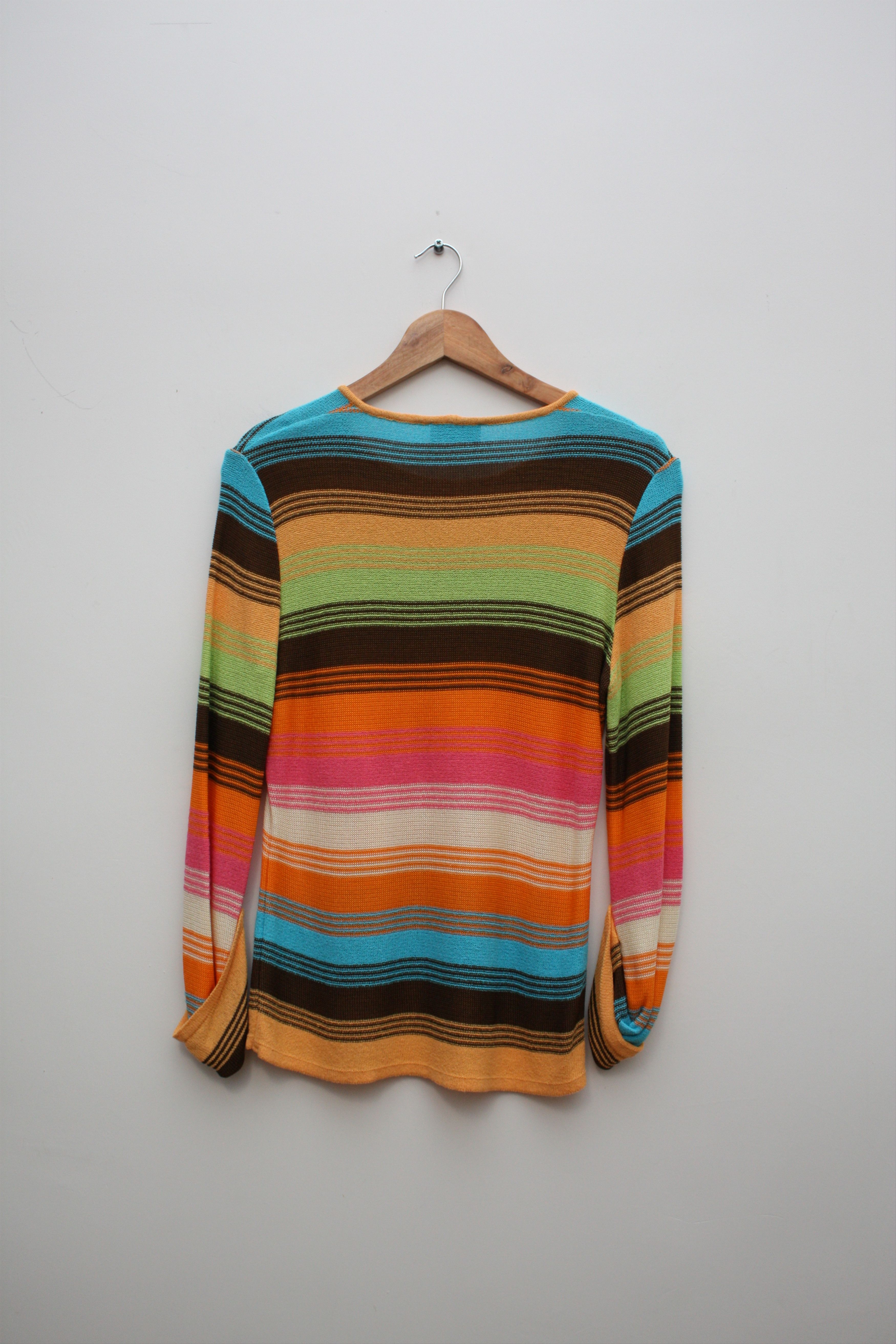 Missoni Missoni Sport Multicolor Long Sleeve Knitted Top Size M / US 6-8 / IT 42-44 - 2 Thumbnail
