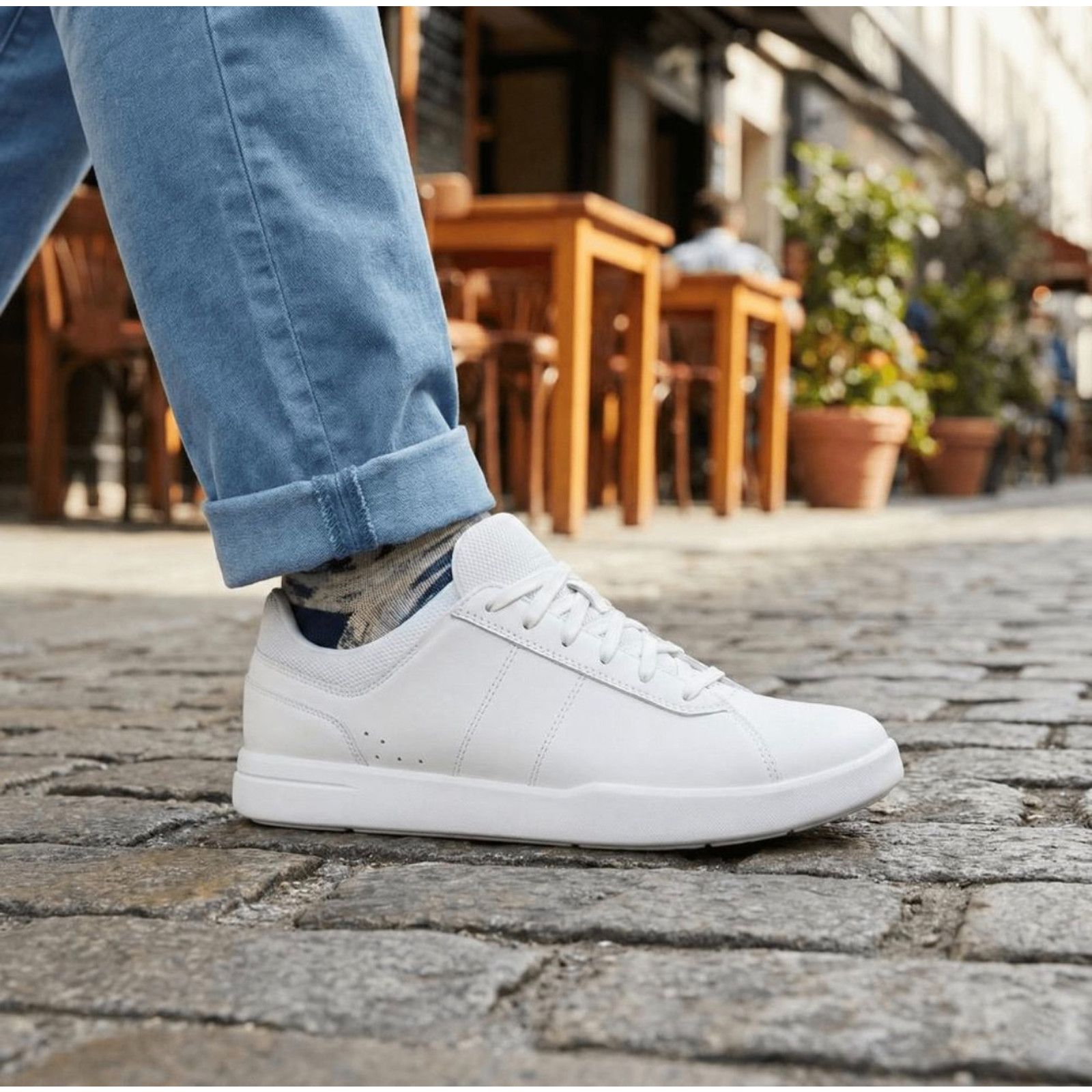 Target Basics Goodfellow & Co. Men's Size 8 All-White Scout Sneakers Size US 8 / EU 41 - 1 Thumbnail