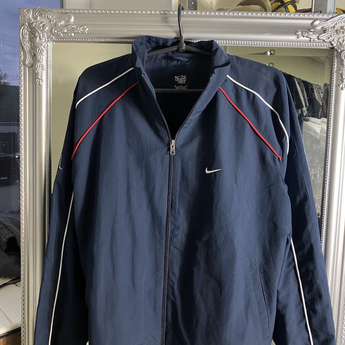 Nike Vintage Y2K Navy Nike Track Jacket Zip Up Nylon Windbreaker Size US M / EU 48-50 / 2 - 2 Thumbnail