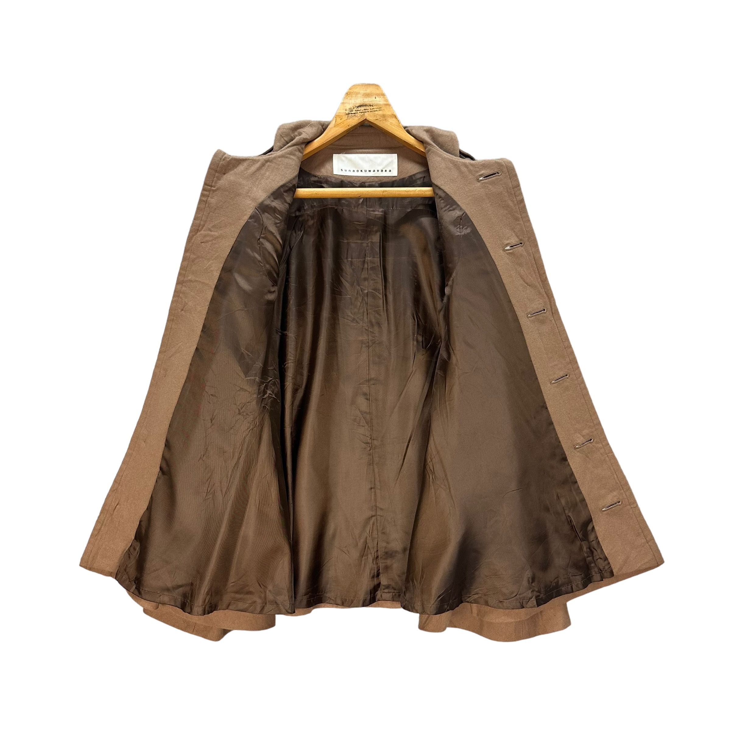 Sunao Kuwahara SUNAO KUWAHARA OVERSIZED WOOL COAT #9012-48 Size M / US 6-8 / IT 42-44 - 6 Thumbnail