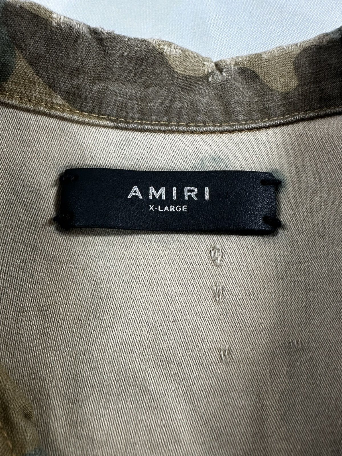 Amiri Amiri Studded Distressed Camo Military Jacket XL Made in USA Size US XL / EU 56 / 4 - 8 Thumbnail