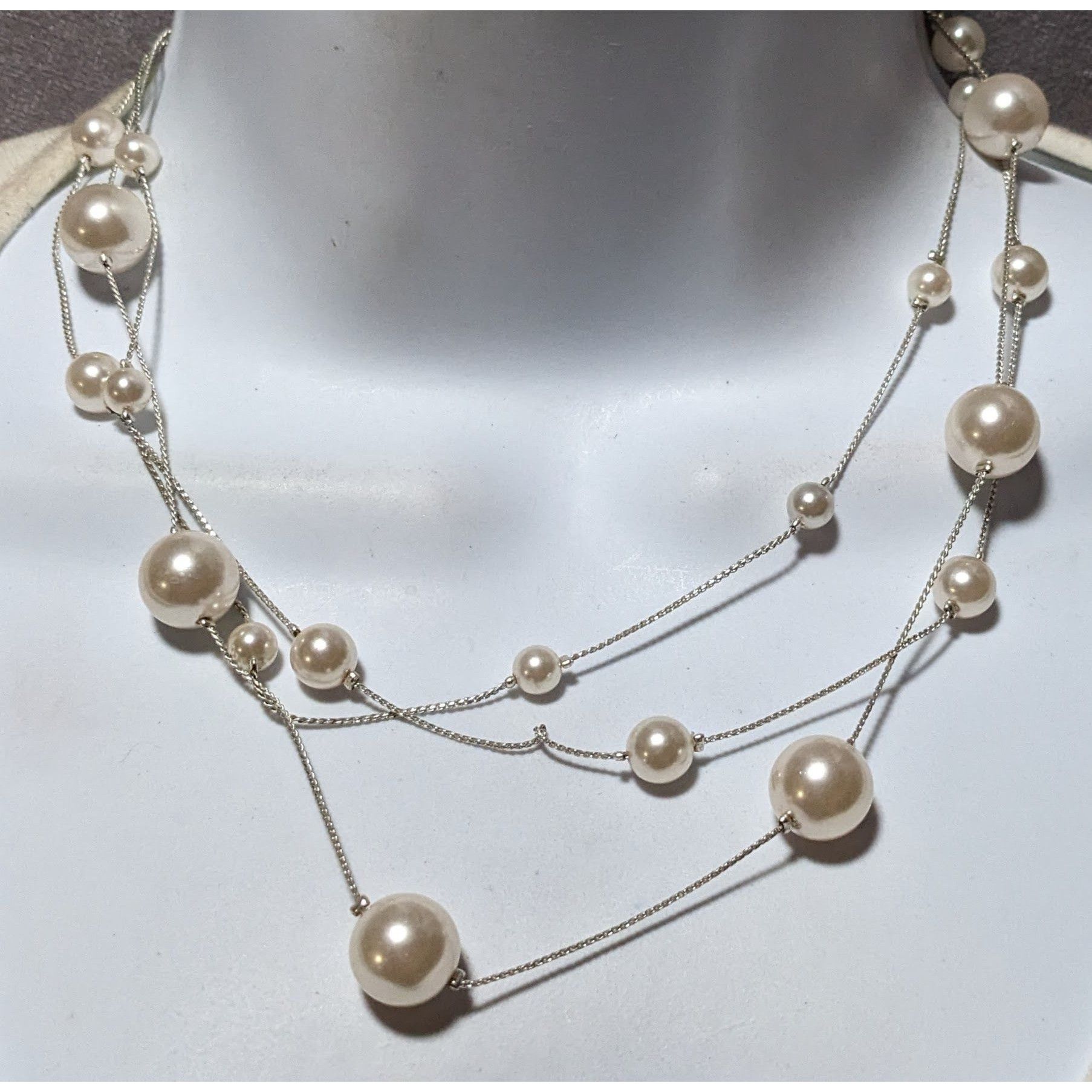Other Whimsical Glam Roman Multilayer Pearl Station Necklace Size ONE SIZE - 5 Thumbnail