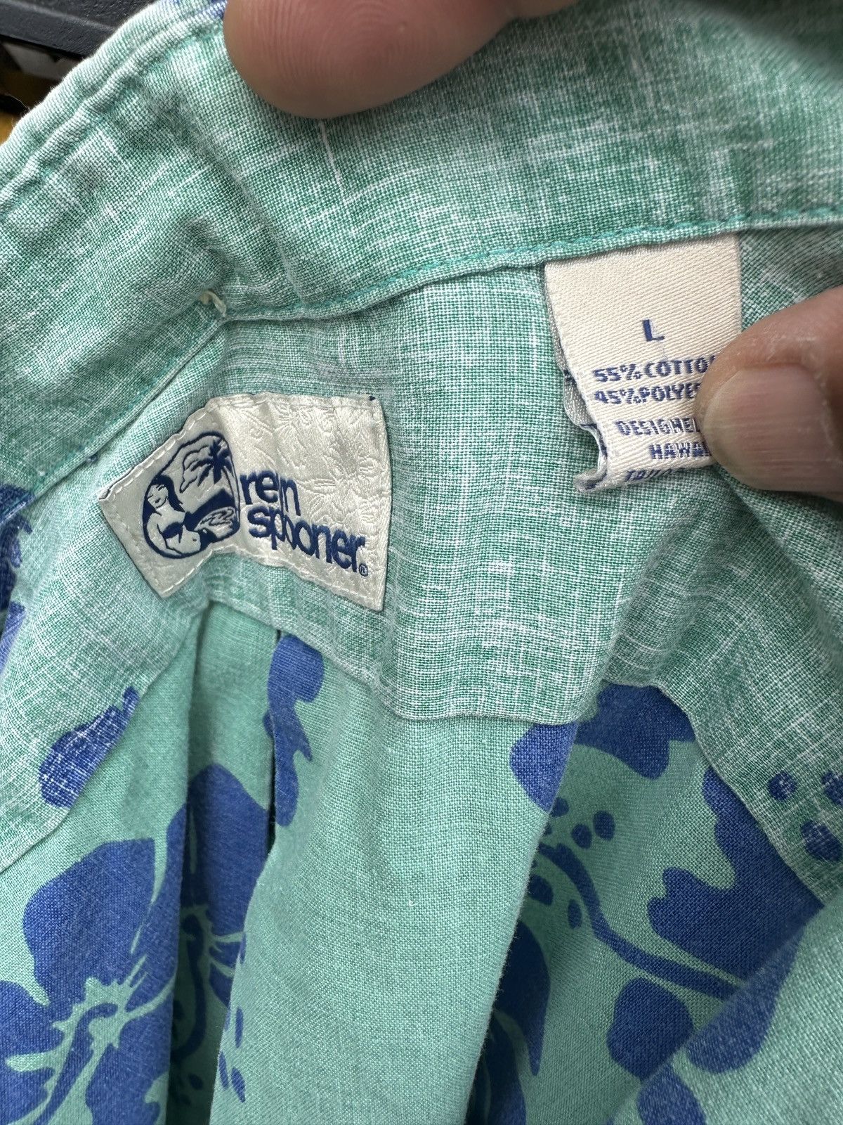 Reyn Spooner Reyn Spooner Hawaiian Print Green/Blue Men's Large Size US L / EU 52-54 / 3 - 4 Thumbnail