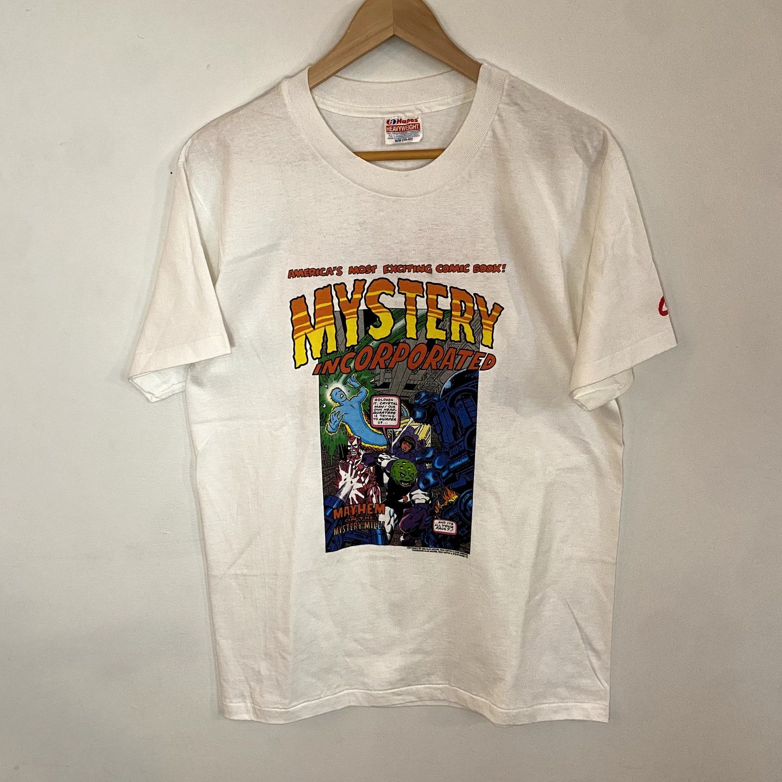 Hanes × Vintage Vintage Mystery Incorporated T-Shirt Comic Graphitti 1993 Size US M / EU 48-50 / 2 - 1 Thumbnail