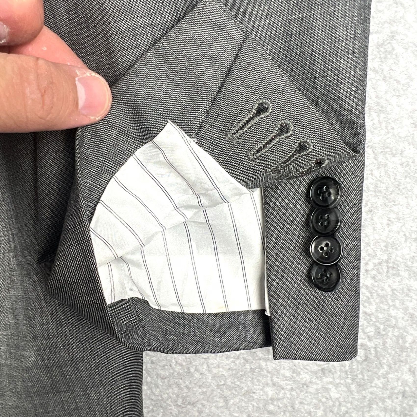 Suitsupply Suitsupply Coat Mens 40 Gray Perennial Wool Suit Blazer Pants Set 40L 32x32 Grey Size 40R - 5 Thumbnail