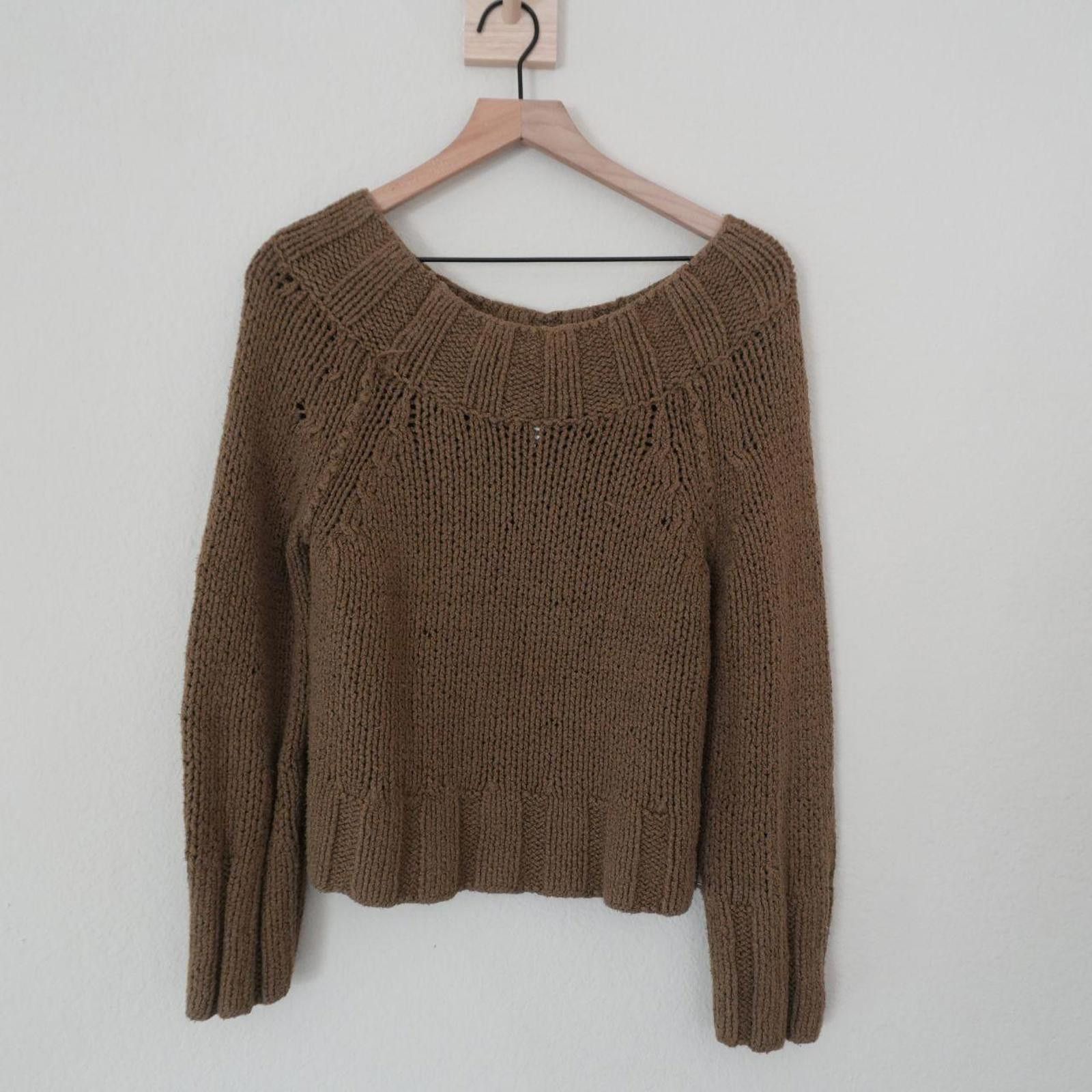 Free People Free People Sweater Women's XS Brown Chunky Knit Size XS / US 0-2 / IT 36-38 - 5 Thumbnail